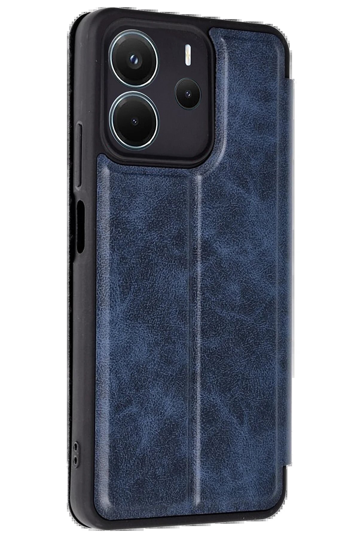 Xi̇aomi̇ Redmi̇ Note 14 4G Kılıf Fli̇p Cover - Laci̇vert - Dropx8755-4879