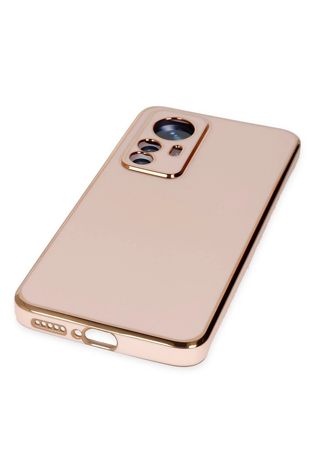 Xi̇aomi̇ Mi̇ 12T Pro Kılıf Volet Si̇li̇kon - Pembe - Dropx1040-9325