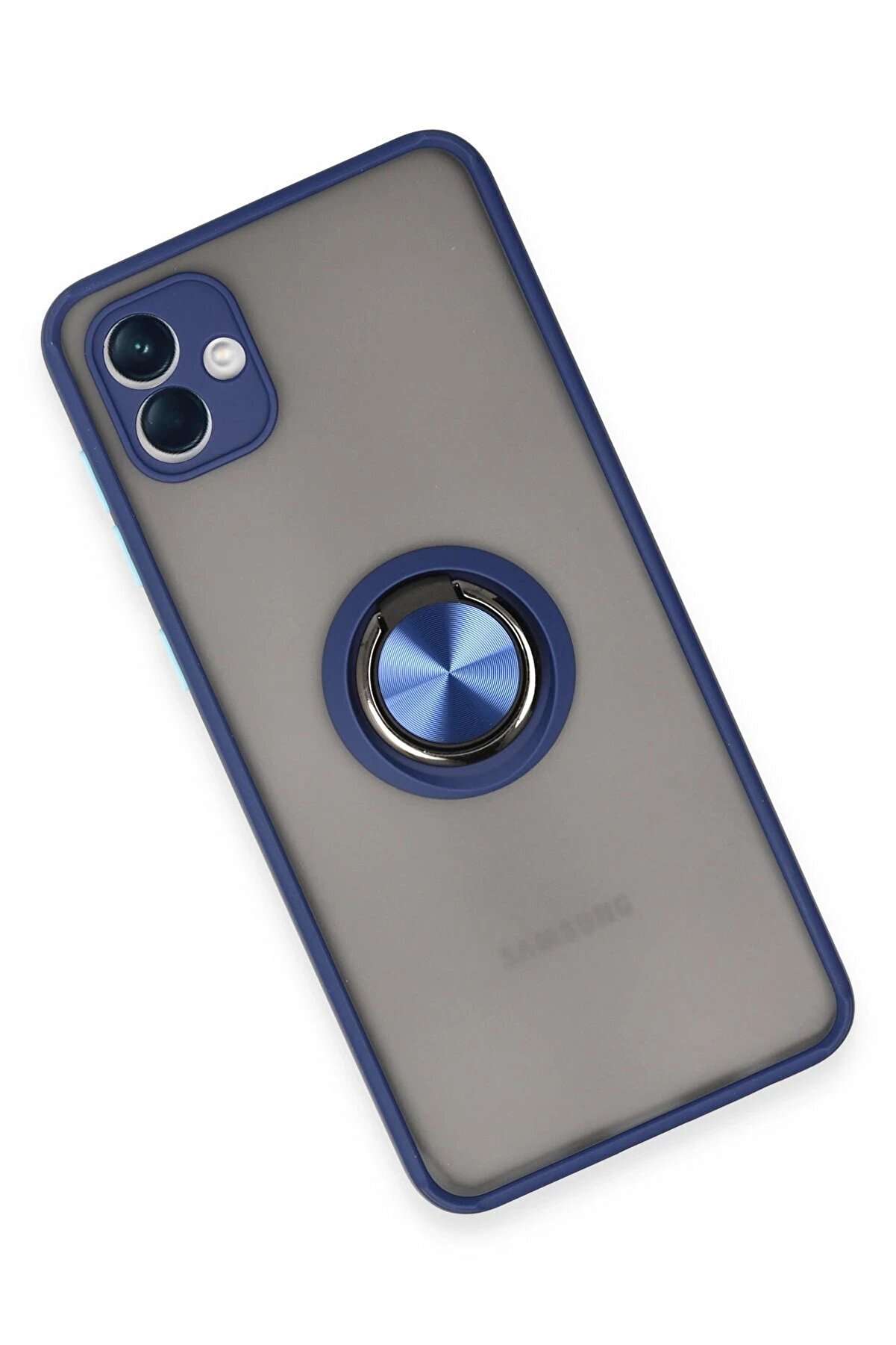 Samsung Galaxy A04 Kılıf Montreal Y&uuml;z&uuml;kl&uuml; Si̇li̇kon Kapak - Laci̇vert - Dropx6968-6331