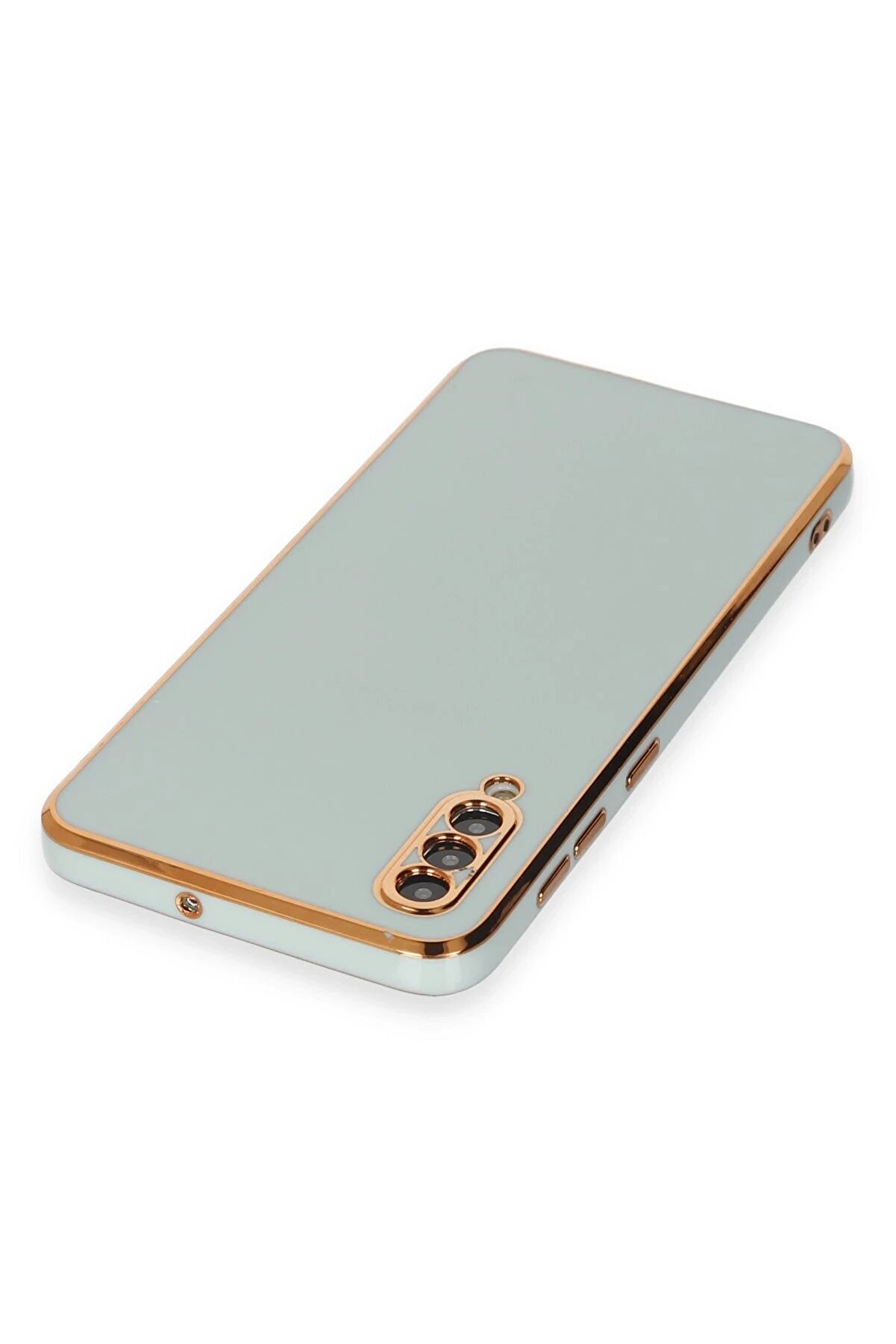 Samsung Galaxy A50 Kılıf Volet Si̇li̇kon - Açık Yeşi̇l - Dropx4505-4395