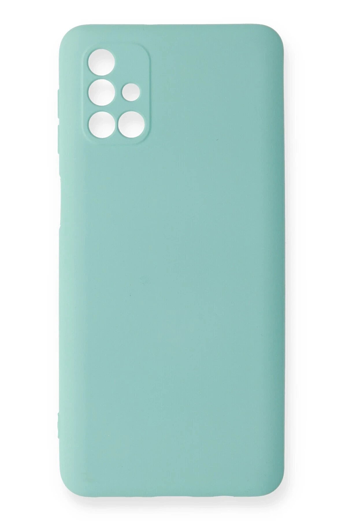 CepteToptan Samsung Galaxy M31S Kılıf Nano içi Kadife Silikon - Turkuaz - DROPX1554-2235