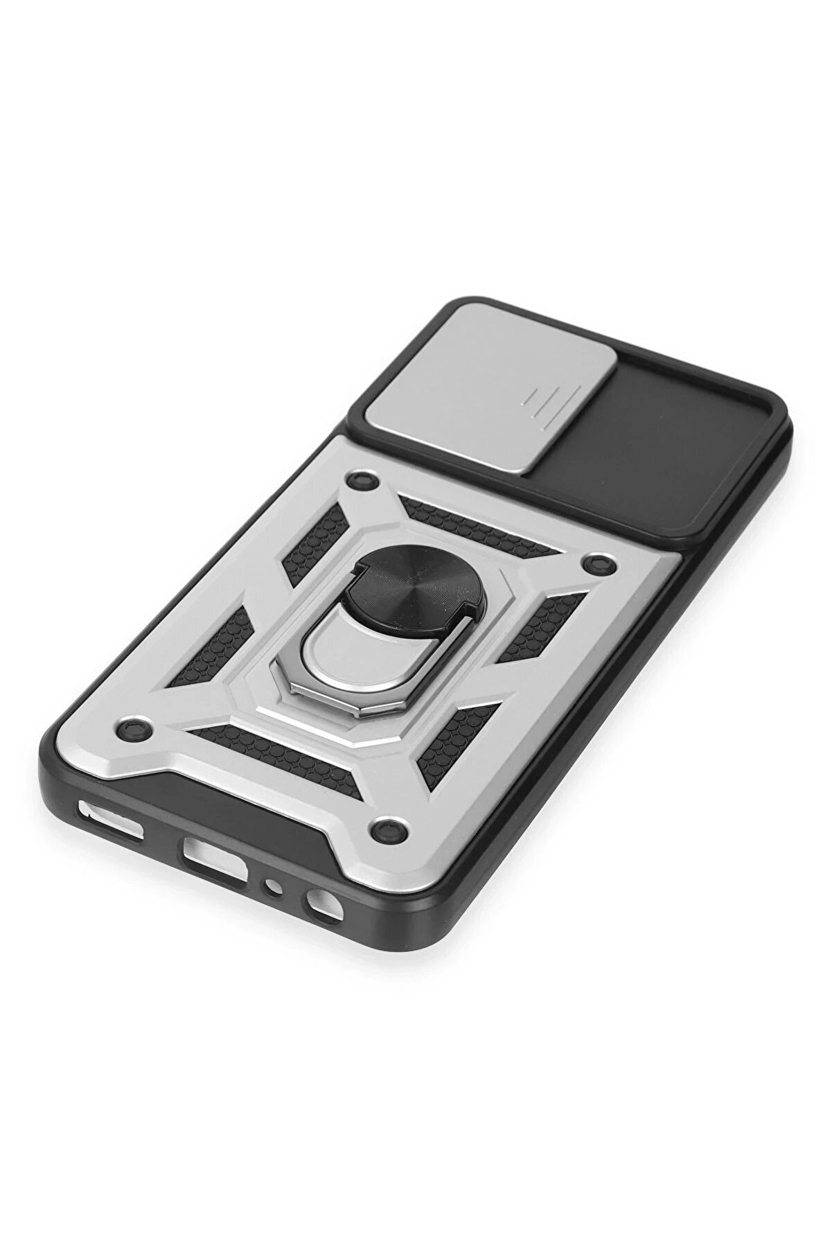 Samsung Galaxy A14 4G Kılıf Pars Lens Y&uuml;z&uuml;kl&uuml; Si̇li̇kon - G&uuml;m&uuml;ş - Dropx3634-3194