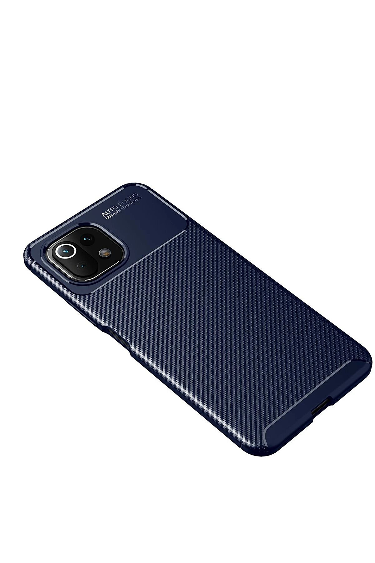 Xi̇aomi̇ Mi̇ 11 Li̇te Kılıf Auto Focus Karbon Kapak - Laci̇vert - Dropx5819-1813