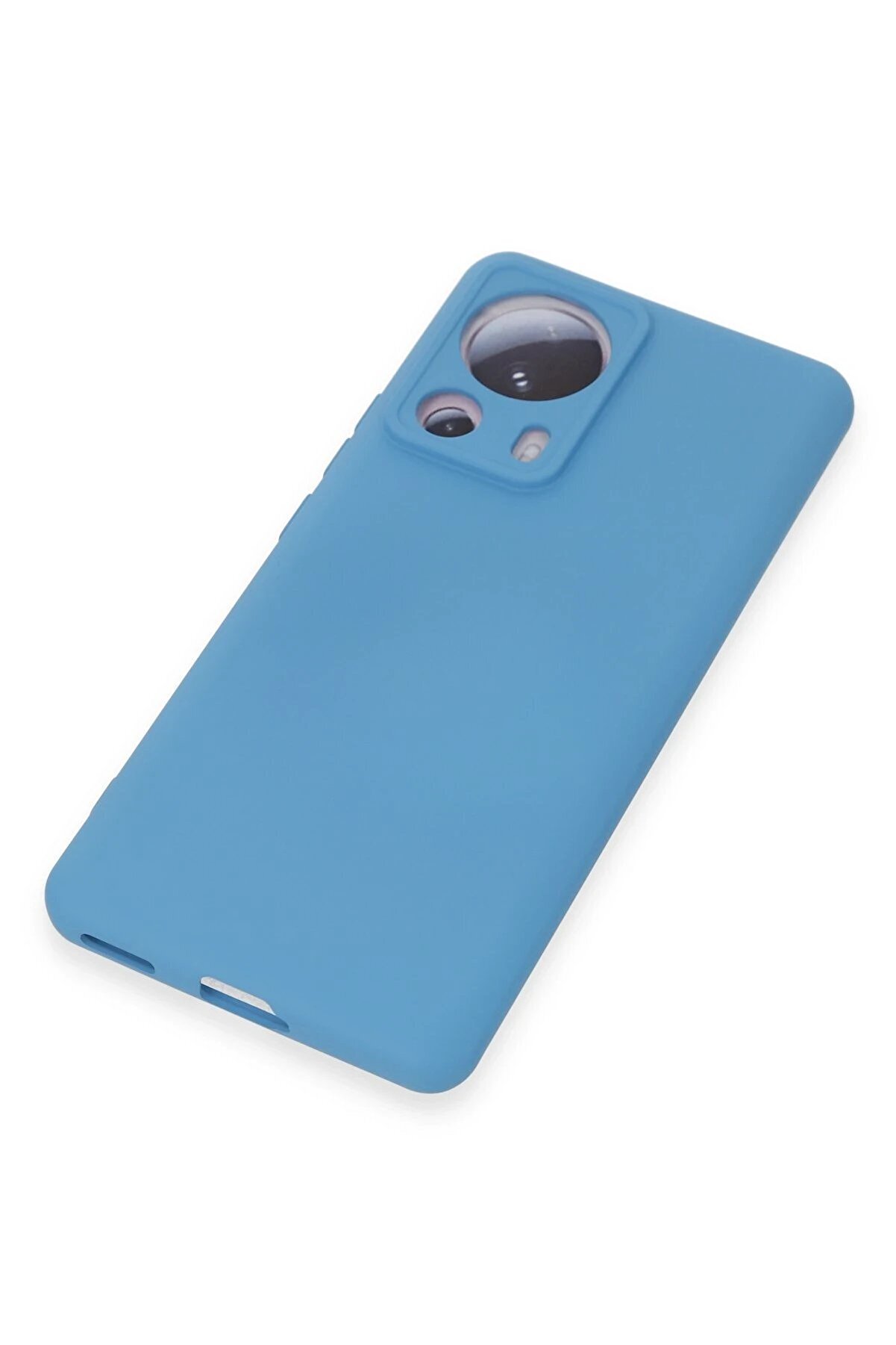 Xi̇aomi̇ Mi̇ 13 Li̇te Kılıf Nano İçi̇ Kadi̇fe Si̇li̇kon - Mavi̇ - Dropx1673-1911
