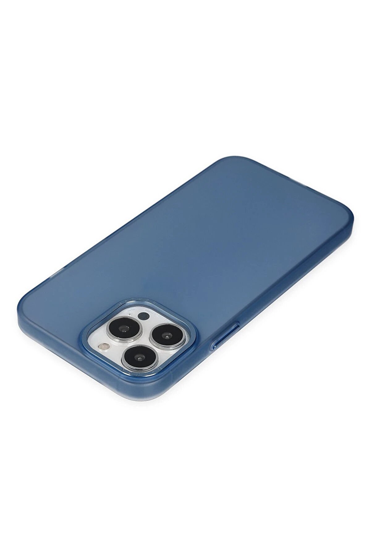 İphone 13 Pro Max Kılıf Modos Metal Kapak - Laci̇vert - Dropx8192-6933