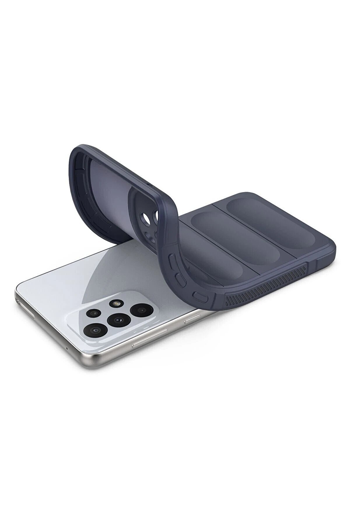 Samsung Galaxy A33 5G Kılıf Opti̇mum Si̇li̇kon - Laci̇vert - Dropx6505-7645