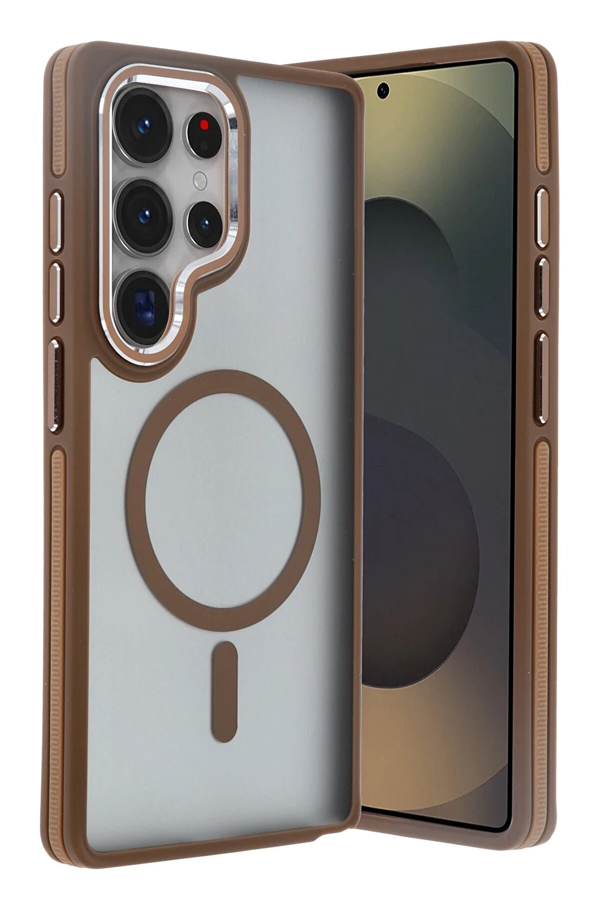 Samsung Galaxy S25 Ultra Wi̇nner Magsafe Kapak - Gold - Dropx2944-9406