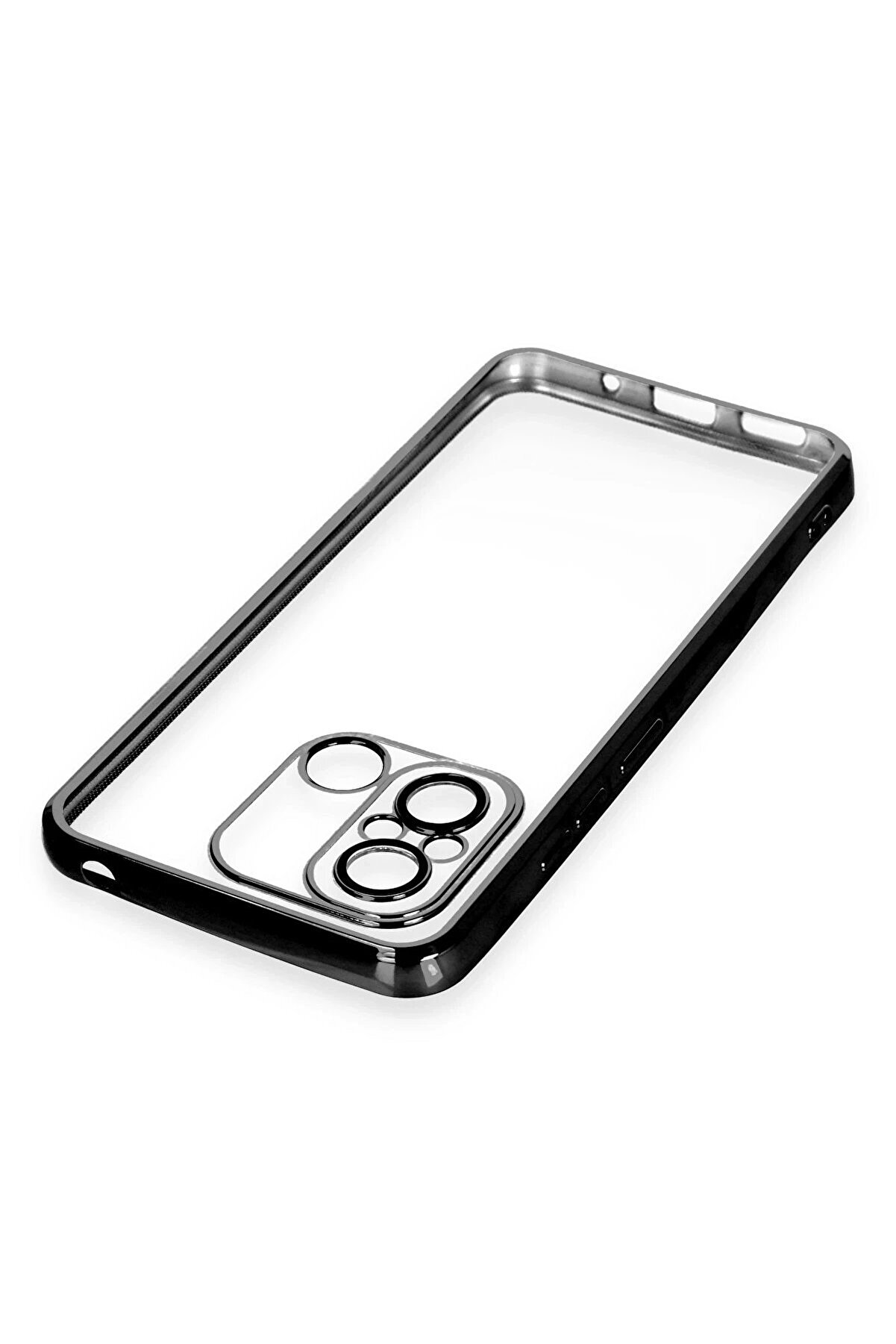 Xi̇aomi̇ Redmi̇ 12C Kılıf Lensli̇ Si̇li̇kon - Si̇yah - Dropx2159-1559