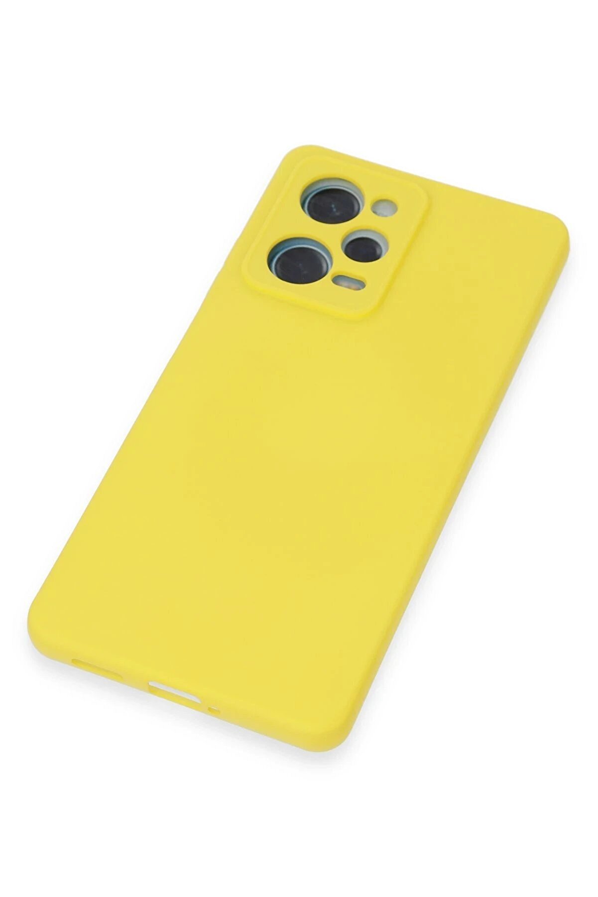 Xi̇aomi̇ Redmi̇ Note 12 Pro 5G Kılıf Nano İçi̇ Kadi̇fe Si̇li̇kon - Sarı - Dropx2552-5597