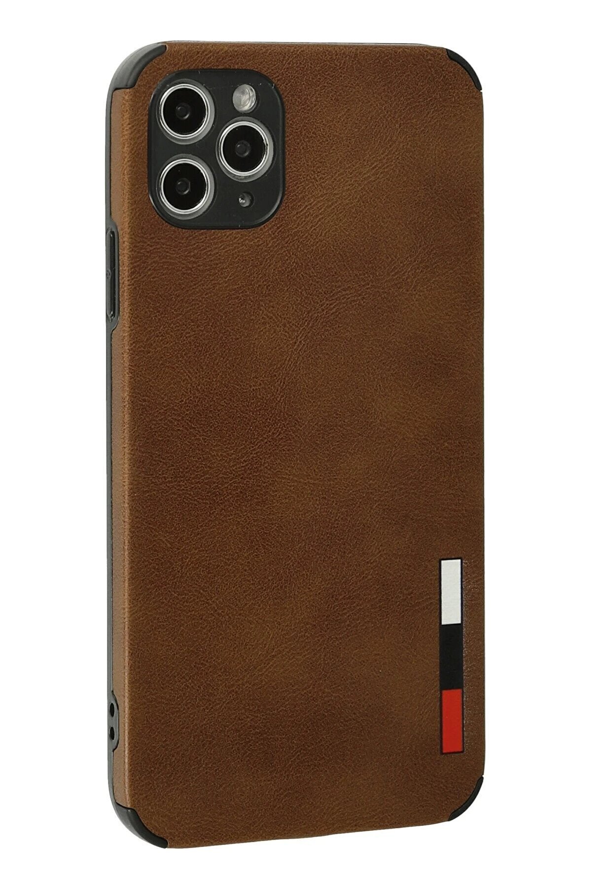 İphone 11 Pro Max Kılıf Loop Deri̇ Si̇li̇kon - Kahverengi̇ - Dropx2325-8311