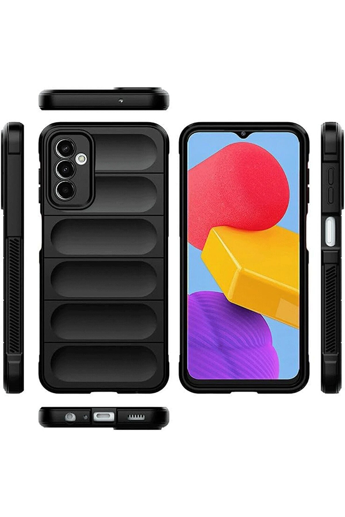 Samsung A36 Kılıf Opti̇mum Si̇li̇kon - Si̇yah - Dropx3993-8608