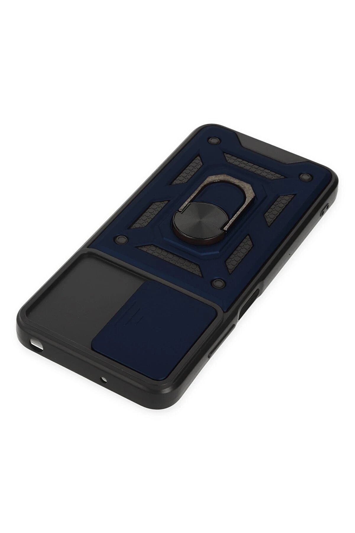 Xi̇aomi̇ Poco M5 Kılıf Pars Lens Yüzüklü Si̇li̇kon - Laci̇vert - Dropx1069-5473