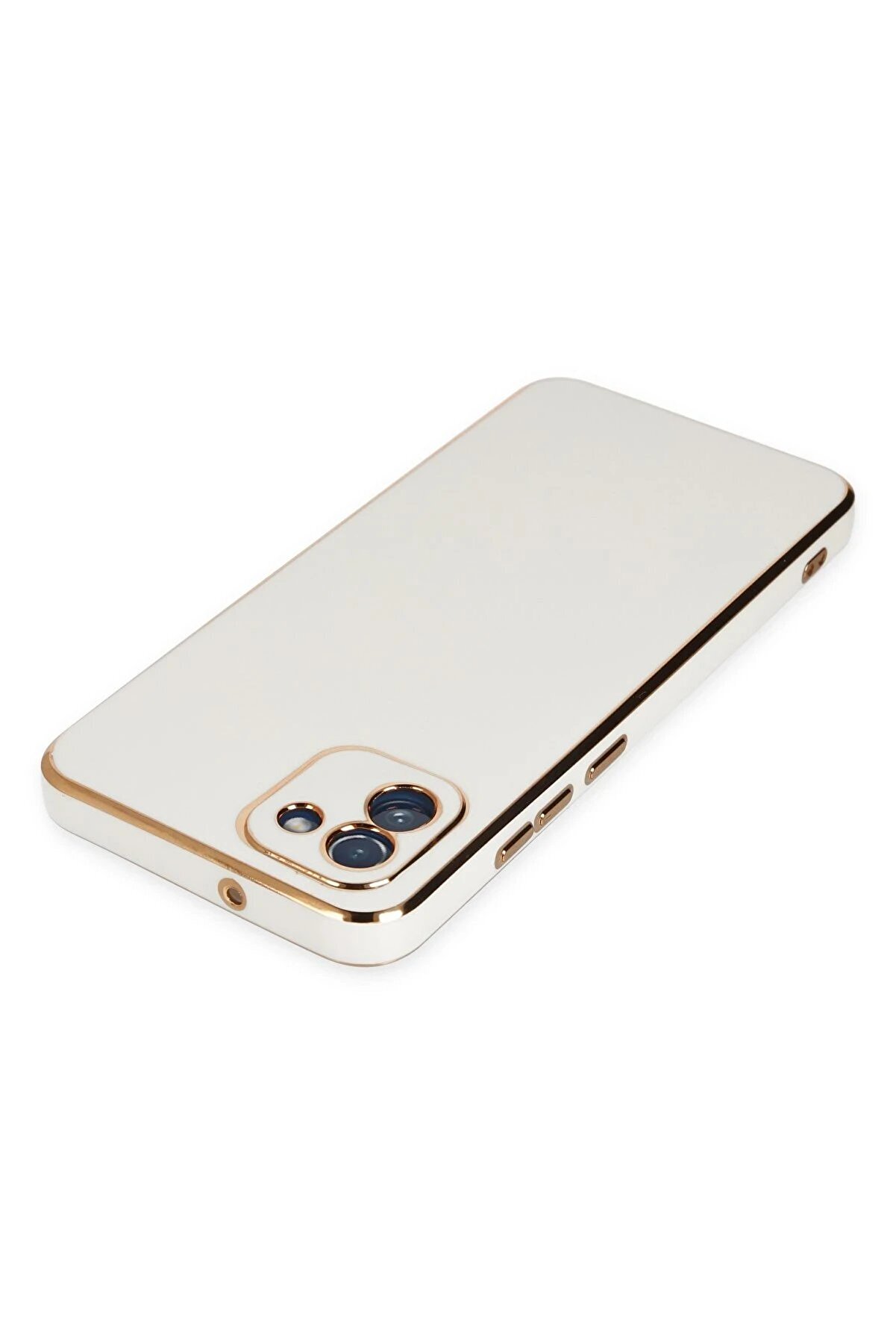 Newface Samsung Galaxy A03 Kılıf Volet Si̇li̇kon - Beyaz