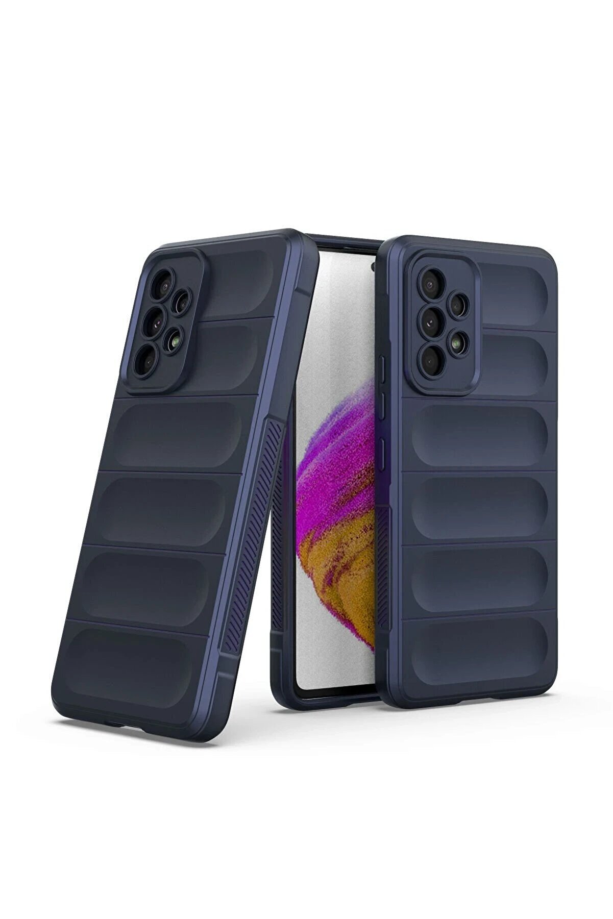 Samsung Galaxy A53 5G Kılıf Opti̇mum Si̇li̇kon - Laci̇vert - Dropx1602-3443