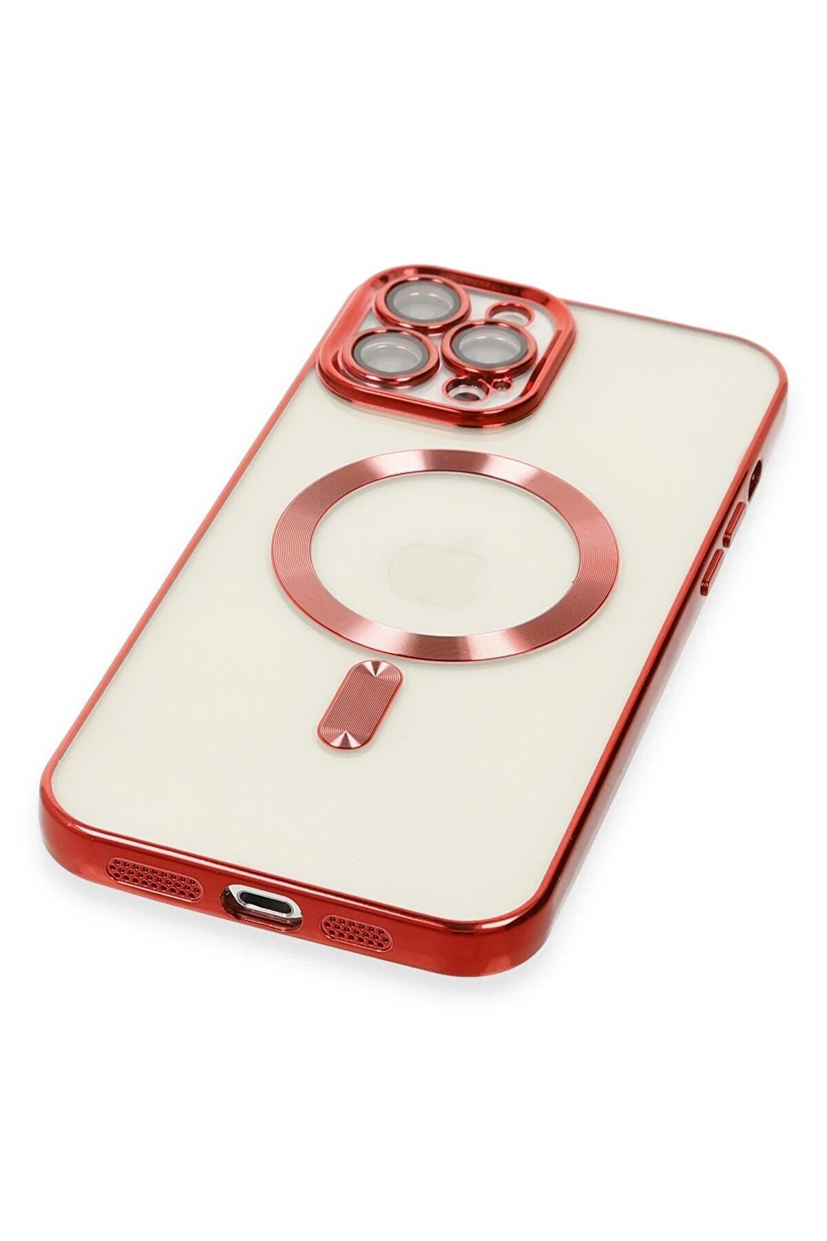 İphone 12 Pro Max Kılıf Kross Magneti̇csafe Kapak - Kırmızı - Dropx1203-7908