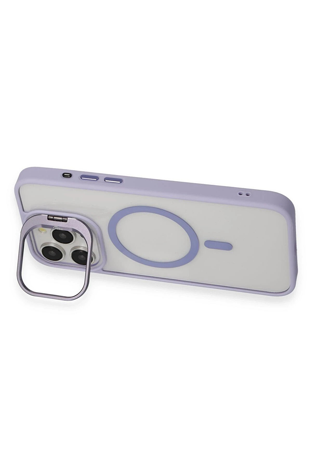 İphone 15 Pro Kılıf Roblox Lens Magsafe Standlı Kapak - Deri̇n Mor - Dropx7872-1836