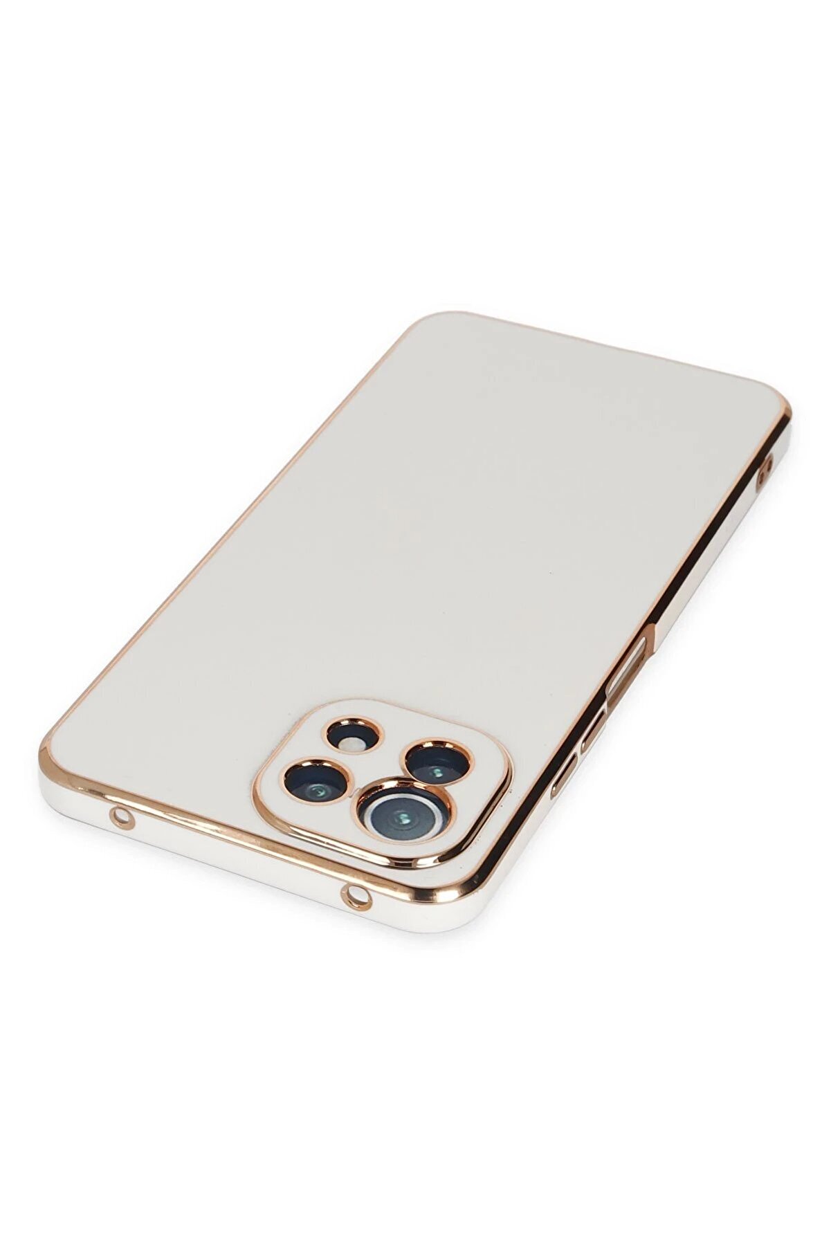 Xi̇aomi̇ Mi̇ 11 Li̇te Kılıf Volet Si̇li̇kon - Beyaz - Dropx8786-3869