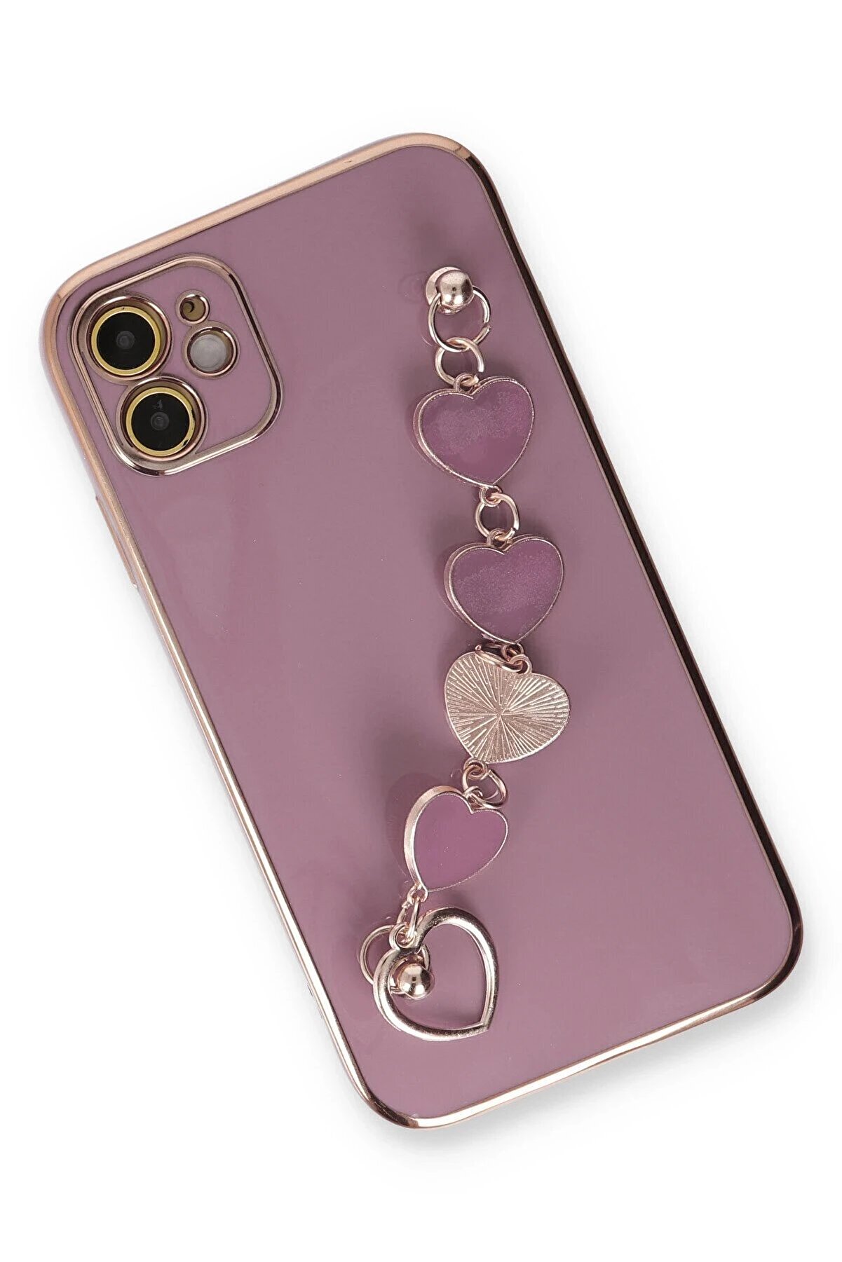 İphone 12 Kılıf Esi̇la Si̇li̇kon - Mor - Dropx3972-4929