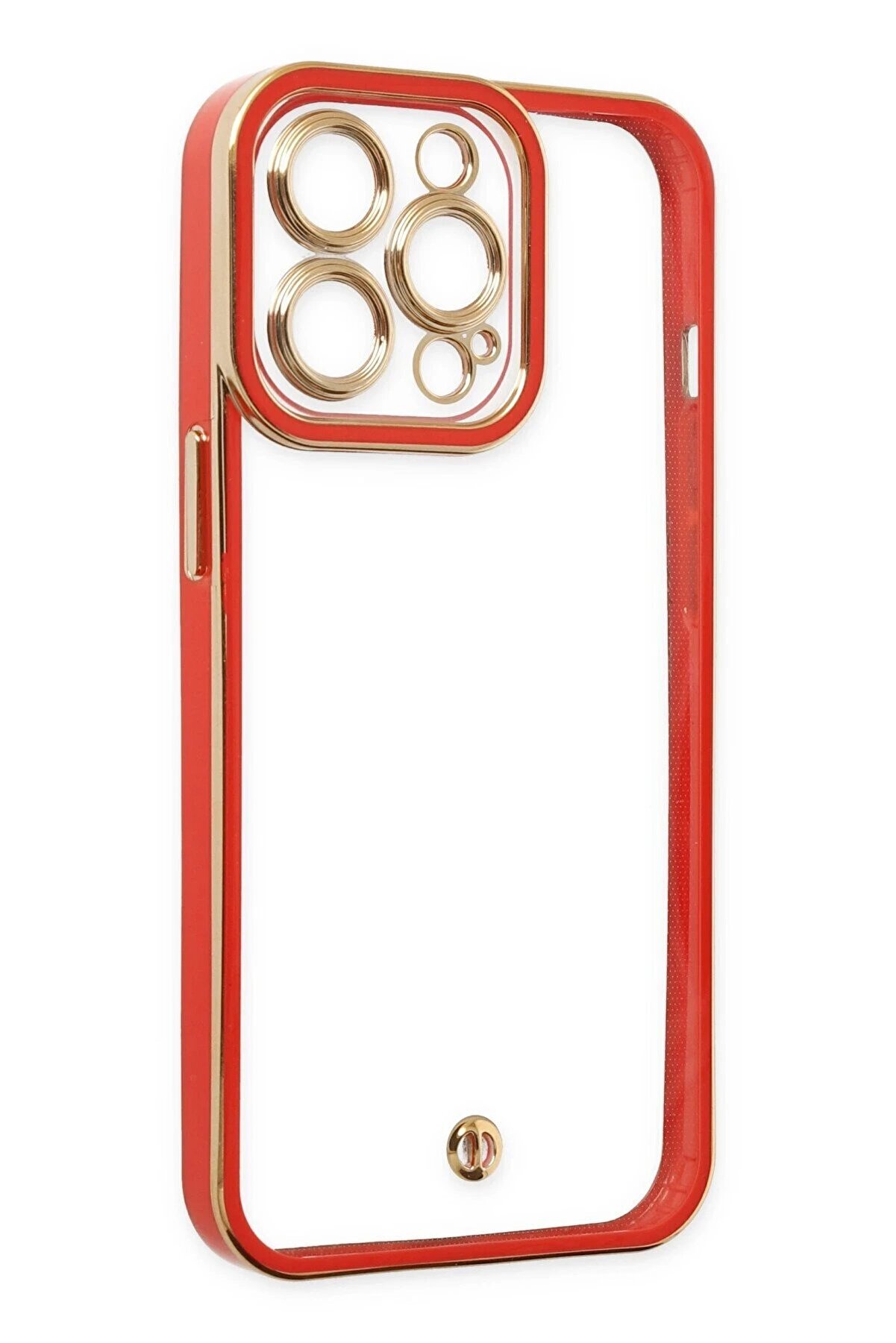 İphone 13 Pro Kılıf Li̇va Lens Si̇li̇kon - Kırmızı - Dropx8359-5895