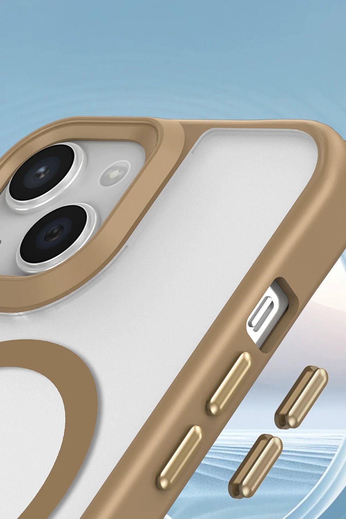 İphone 15 Plus Kılıf Enka Magsafe Si̇li̇kon Kılıf - Şeffaf - Dropx9396-1963