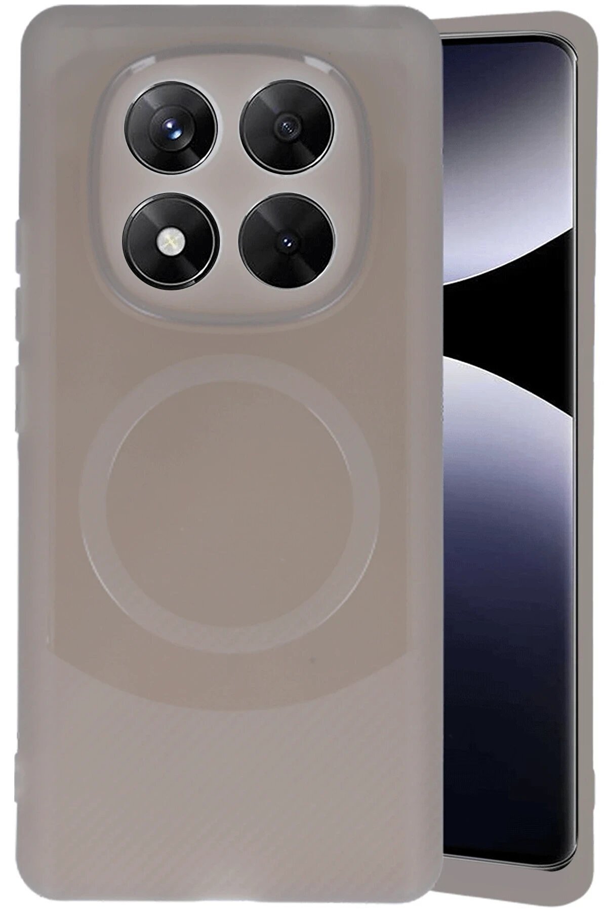 Xi̇aomi̇ Redmi̇ Note 14 Pro 4G Kılıf Maya Karbon Kapak - Gri̇ - Dropx8562-9246