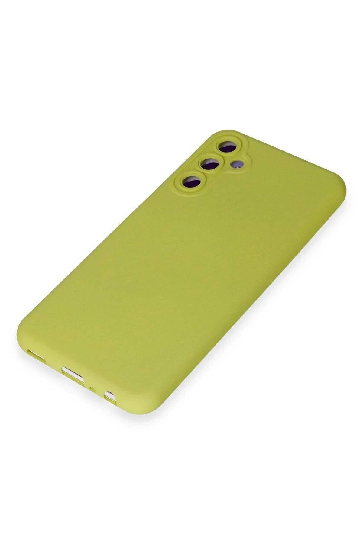 Samsung Galaxy M14 5G Kılıf Nano İçi̇ Kadi̇fe Si̇li̇kon - Sarı - Dropx5587-5469