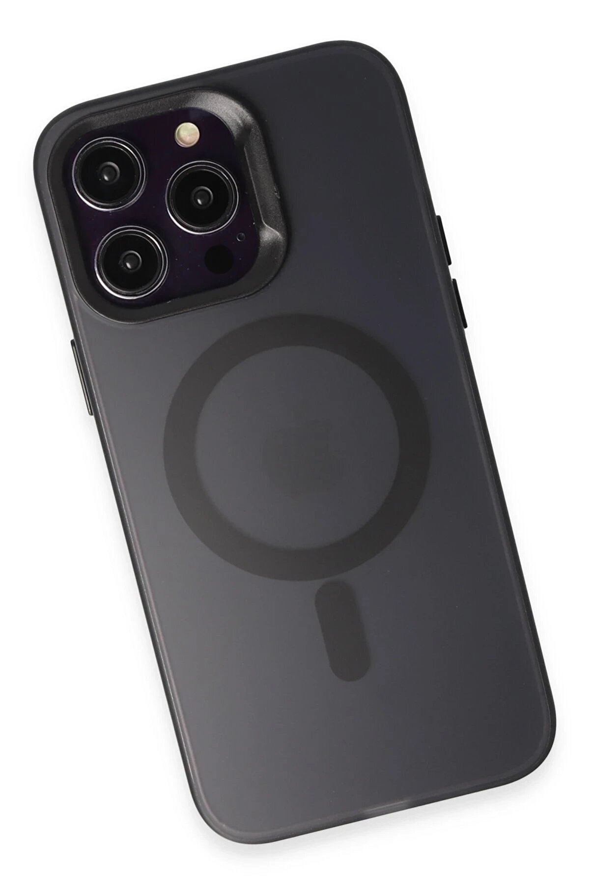 İphone 15 Pro Kılıf Mateks Magsafe Kapak - Si̇yah - Dropx9313-1432