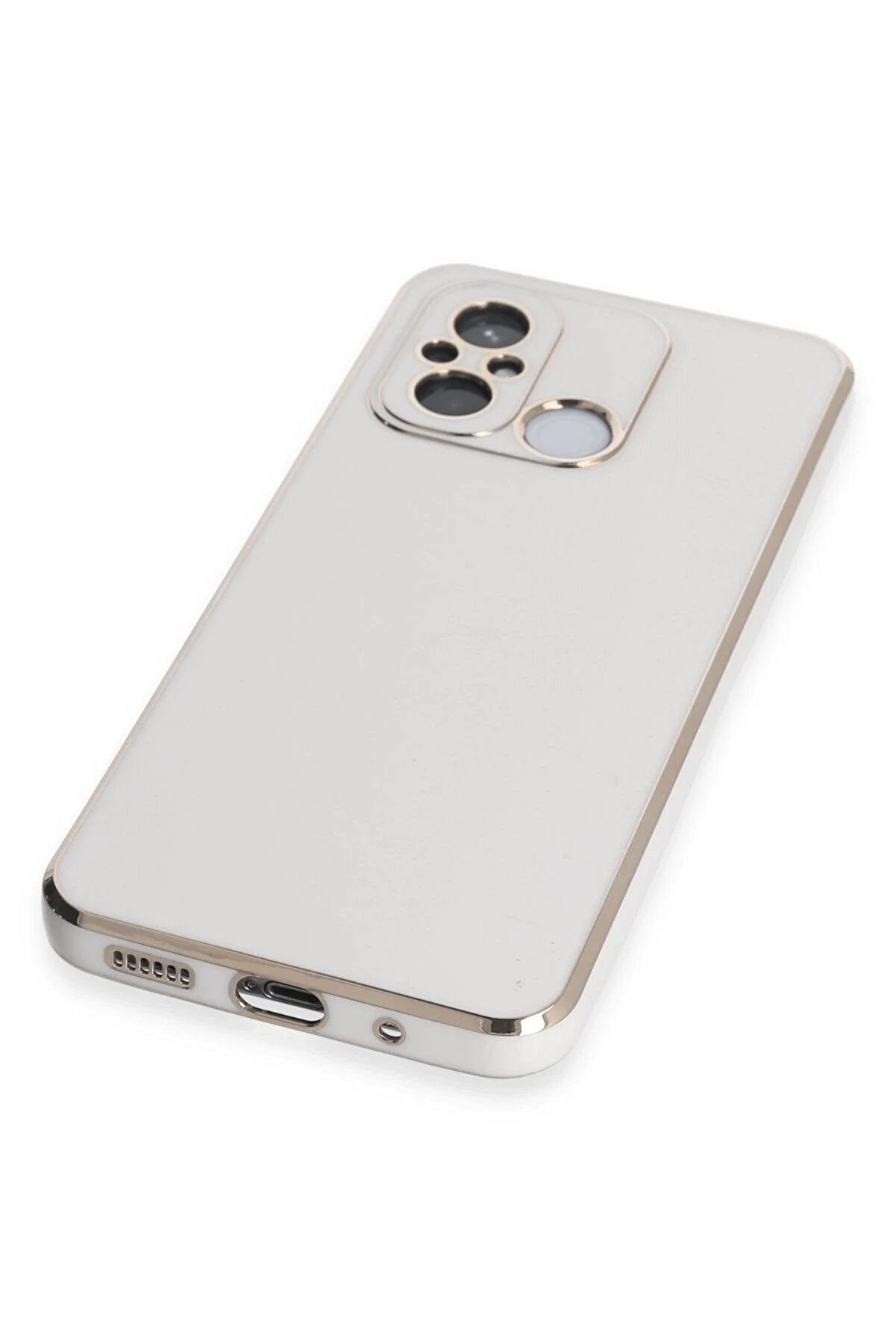 Newface Xi̇aomi̇ Redmi̇ 12C Kılıf Volet Si̇li̇kon - Beyaz