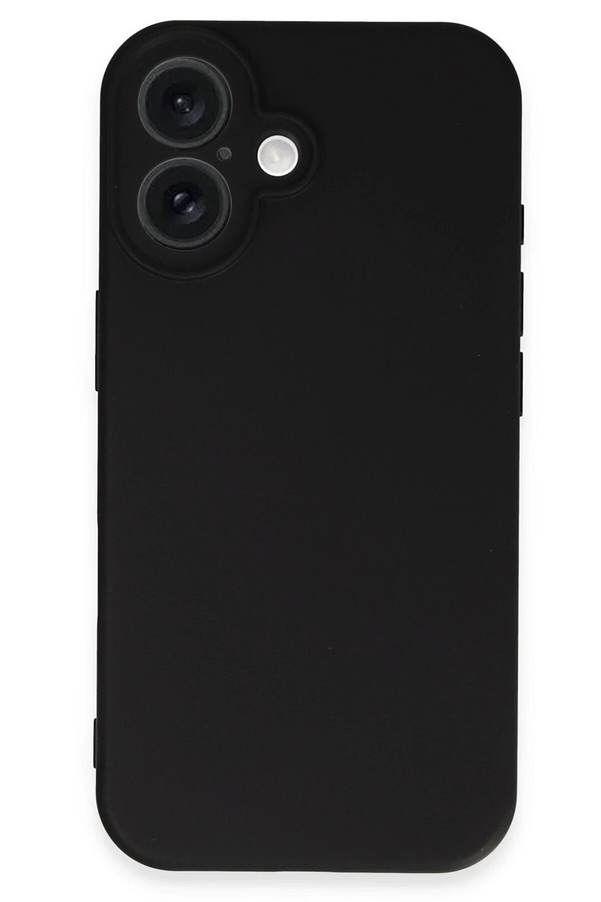 İphone 16 Plus Kılıf Nano İçi̇ Kadi̇fe Si̇li̇kon - Si̇yah - Dropx3993-3812