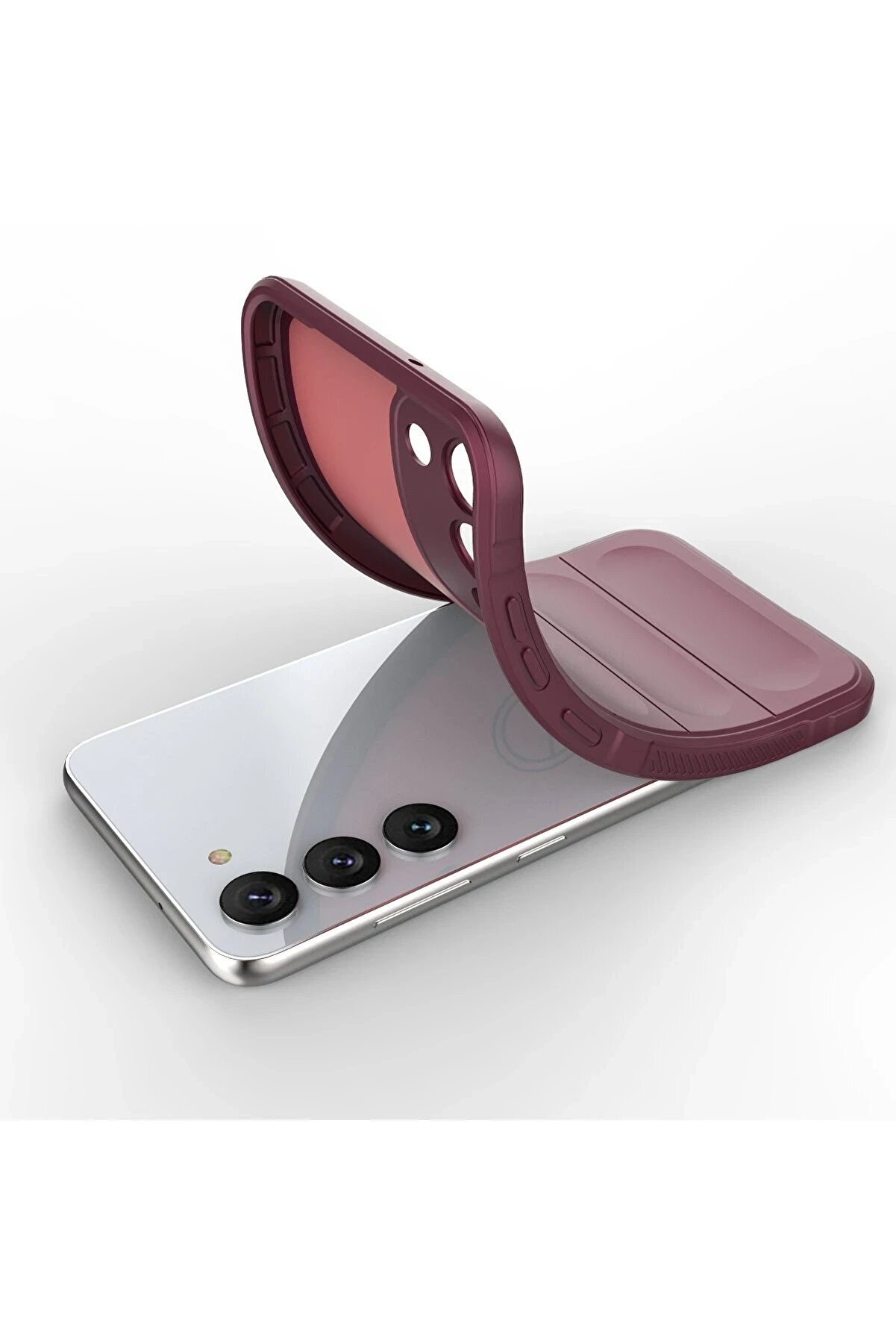 Samsung Galaxy S23 Plus Kılıf Opti̇mum Si̇li̇kon - Bordo - Dropx8974-7303