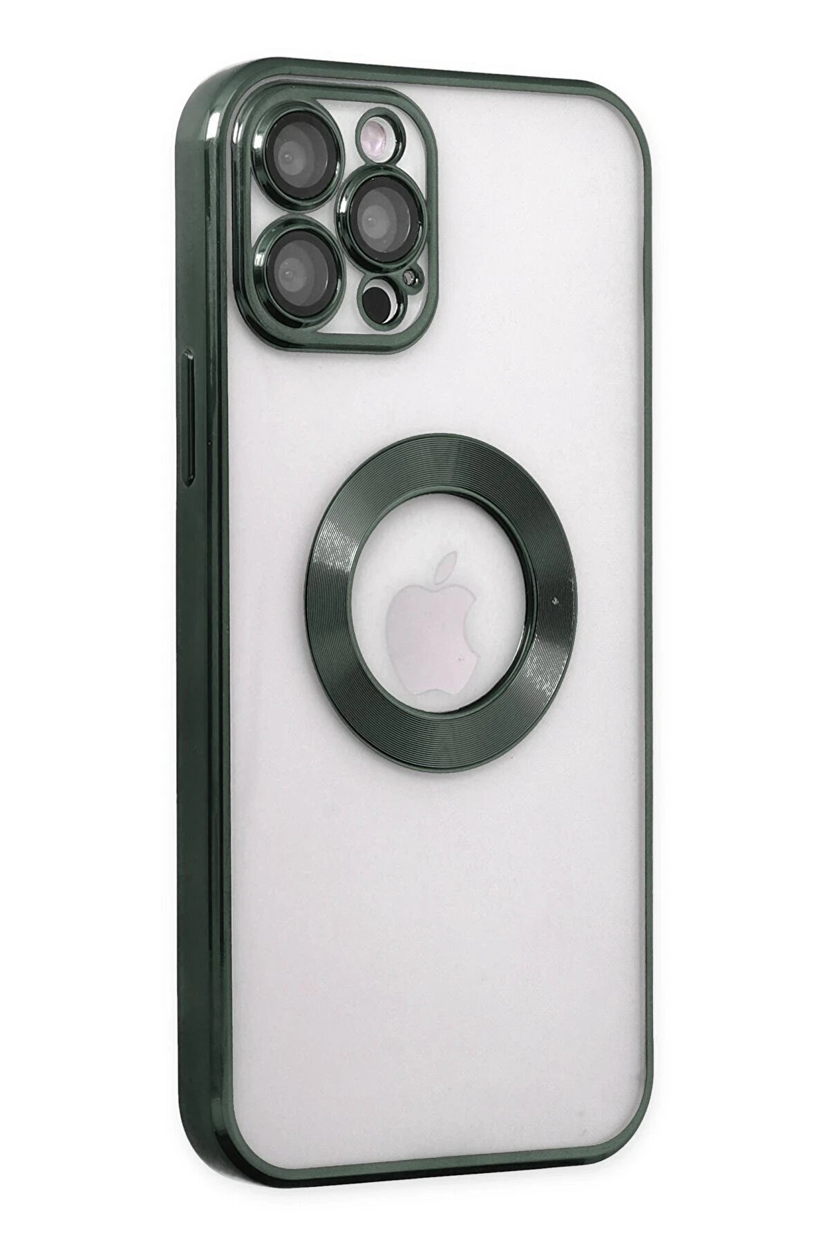 İphone 12 Pro Max Kılıf Slot Si̇li̇kon - Köknar Yeşi̇li̇ - Dropx3768-2981