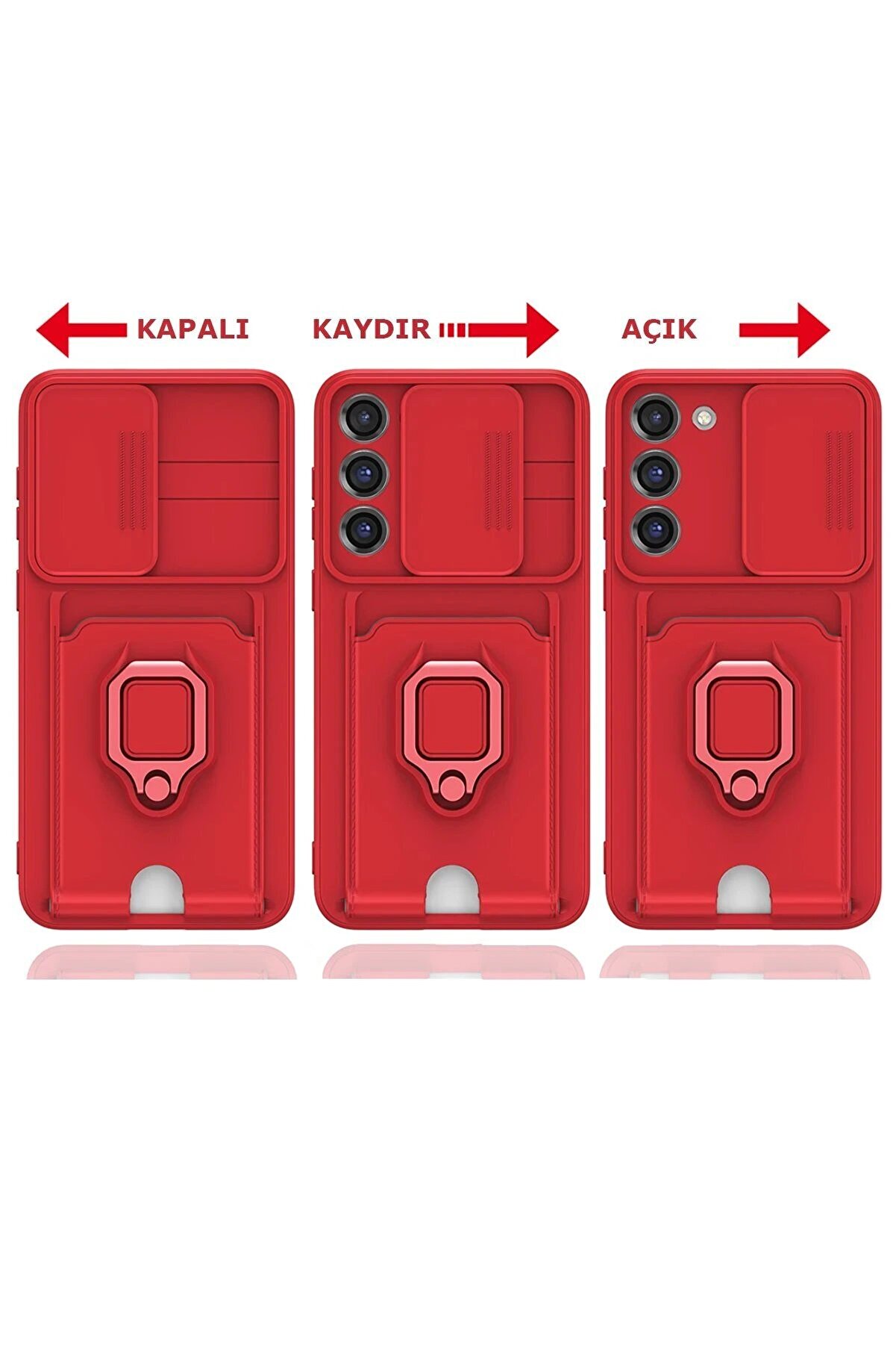 Samsung Galaxy S23 Plus Kılıf Zuma Kartvi̇zi̇tli̇ Y&uuml;z&uuml;kl&uuml; Si̇li̇kon - Pembe - Dropx3426-9079