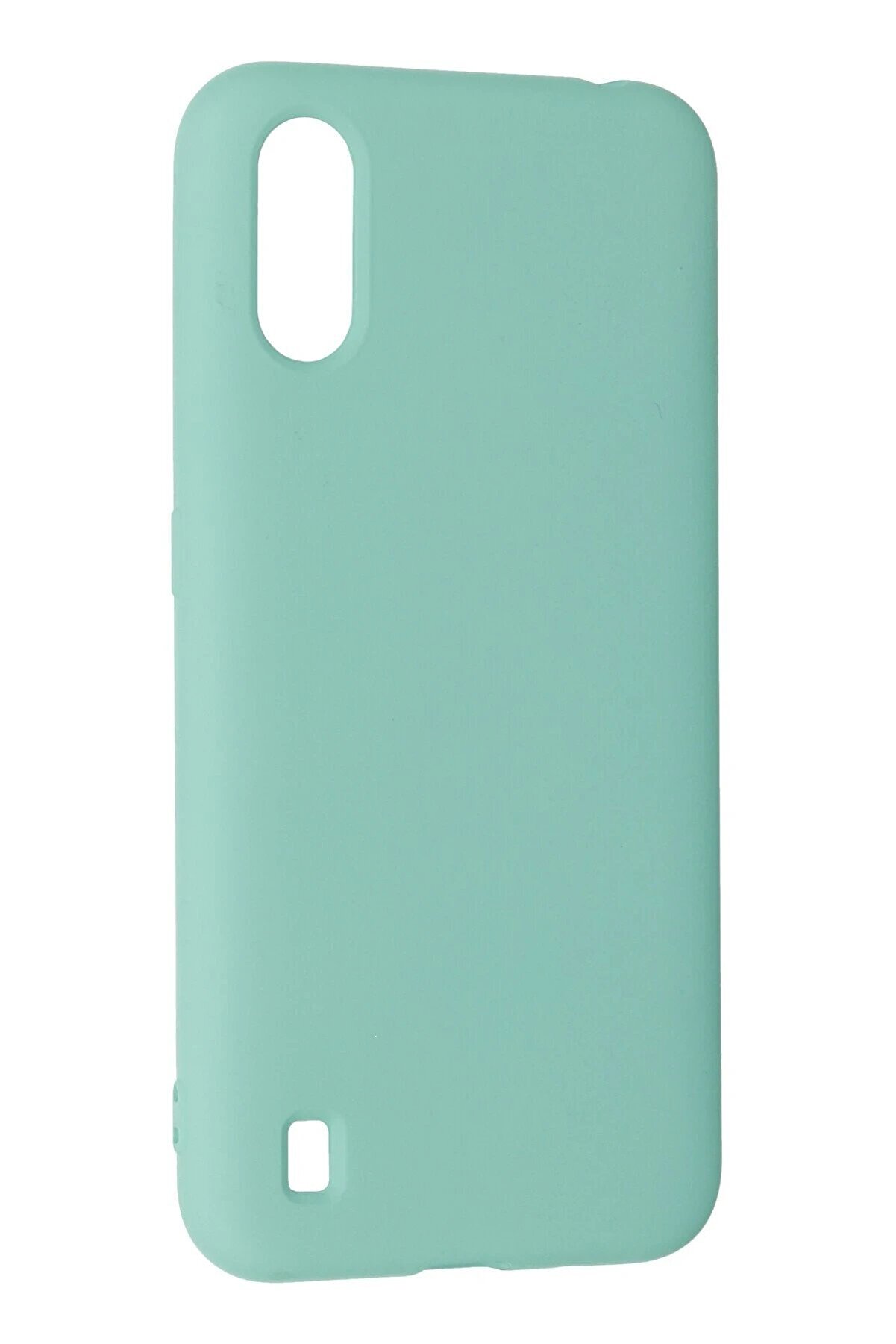 Samsung Galaxy A01 Kılıf Nano İ&ccedil;i̇ Kadi̇fe Si̇li̇kon - Turkuaz - Dropx8878-4353