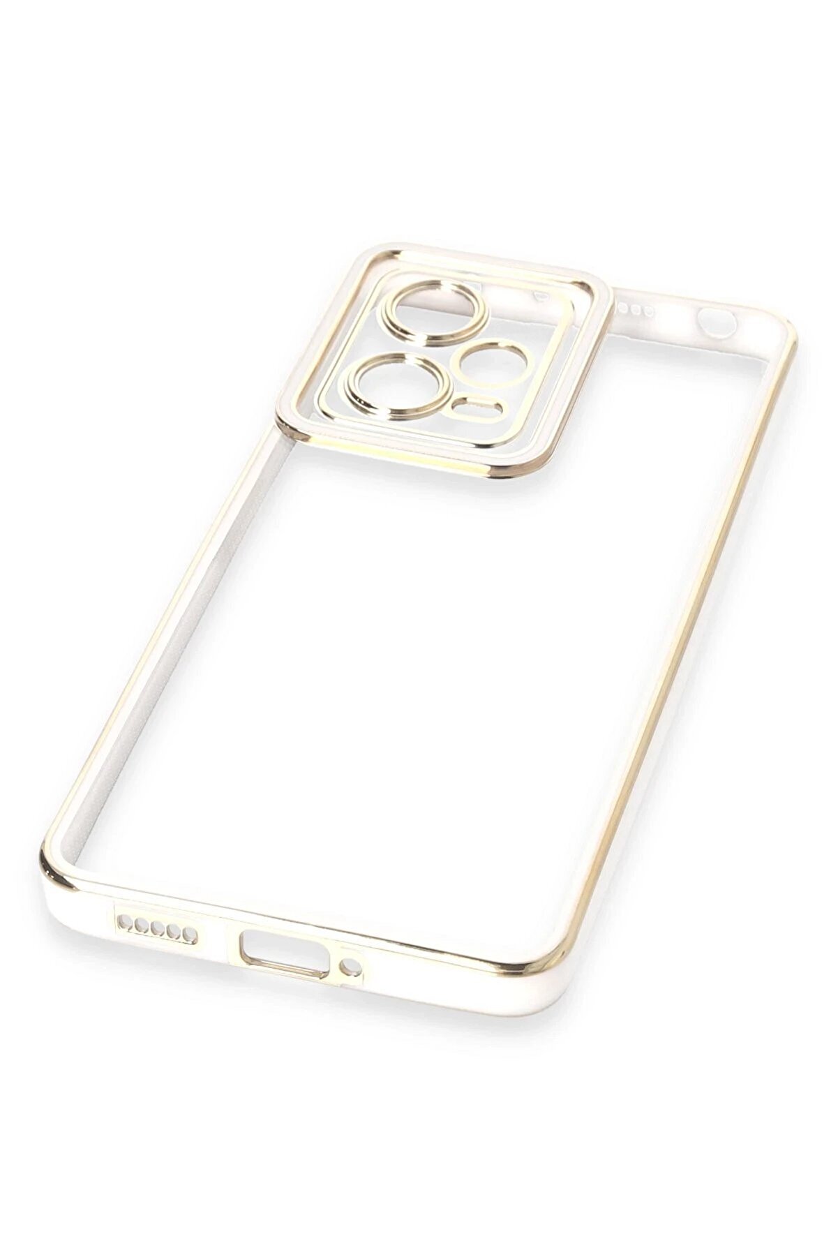 Xi̇aomi̇ Redmi̇ Note 12 5G Kılıf Li̇va Lens Si̇li̇kon - Beyaz - Dropx8781-7760