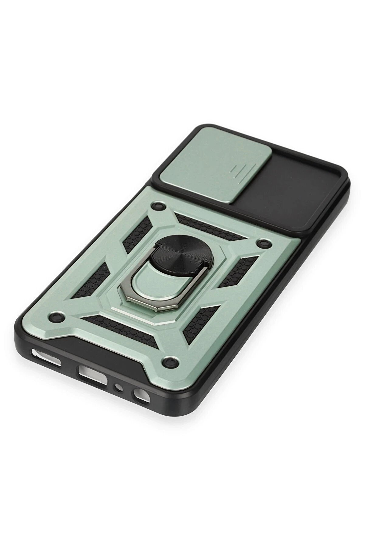 Samsung Galaxy M14 5G Kılıf Pars Lens Yüzüklü Si̇li̇kon - Yeşi̇l - Dropx7773-2551