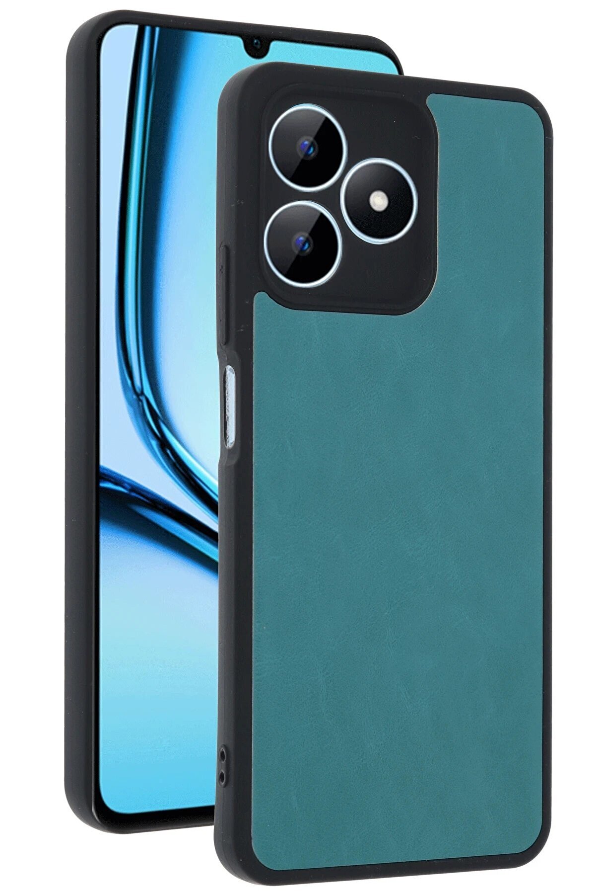 Realme Note 50 4G Kılıf Aras Deri̇ Kapak - A&ccedil;ık Yeşi̇l - Dropx2107-4278