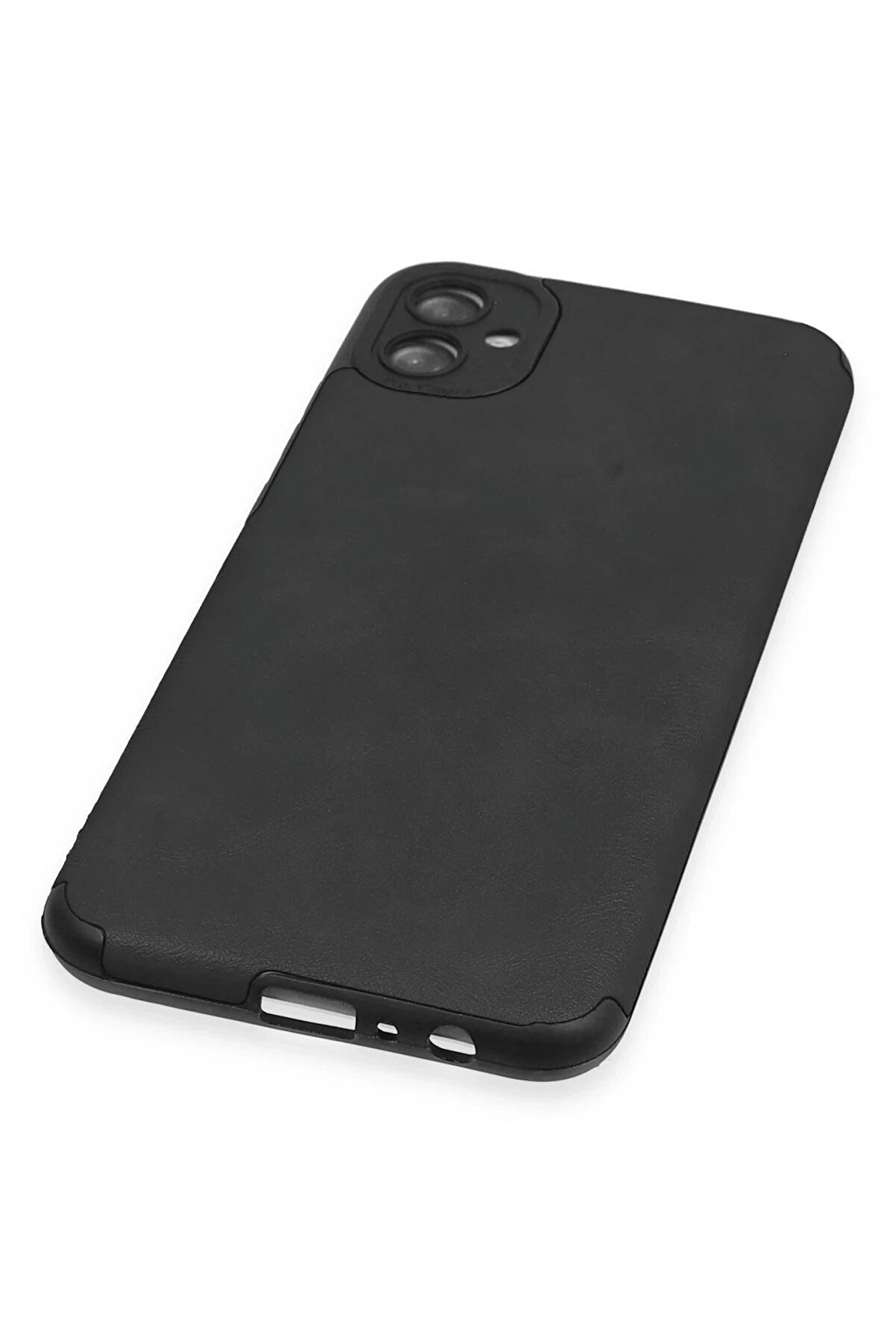 Samsung Galaxy A04E Kılıf Loop Deri̇ Si̇li̇kon - Si̇yah - Dropx1314-8020