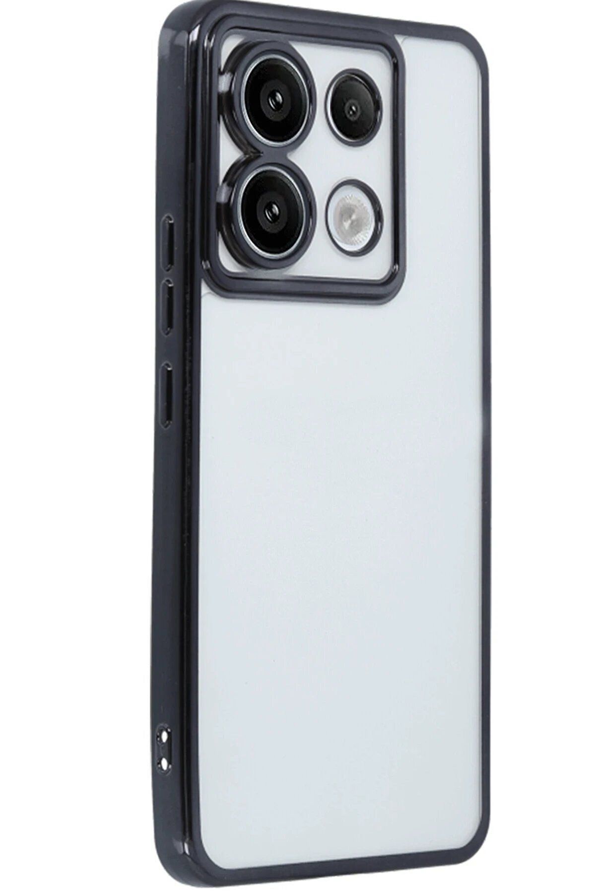 Xi̇aomi̇ Redmi̇ Note 13 Pro 5G Kılıf Lensli̇ Si̇li̇kon - Si̇yah - Dropx4511-4112