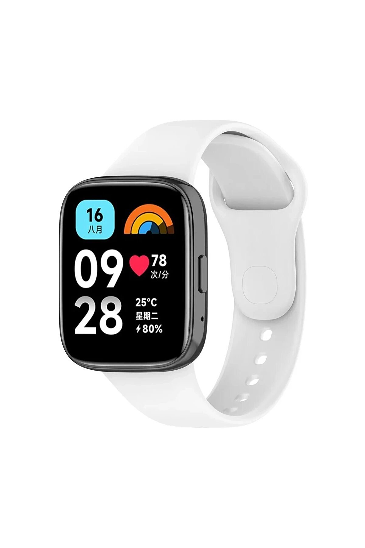CepteToptan Xiaomi Redmi Watch 3 Active Klasik Kordon - Beyaz - DROPX7130-3941