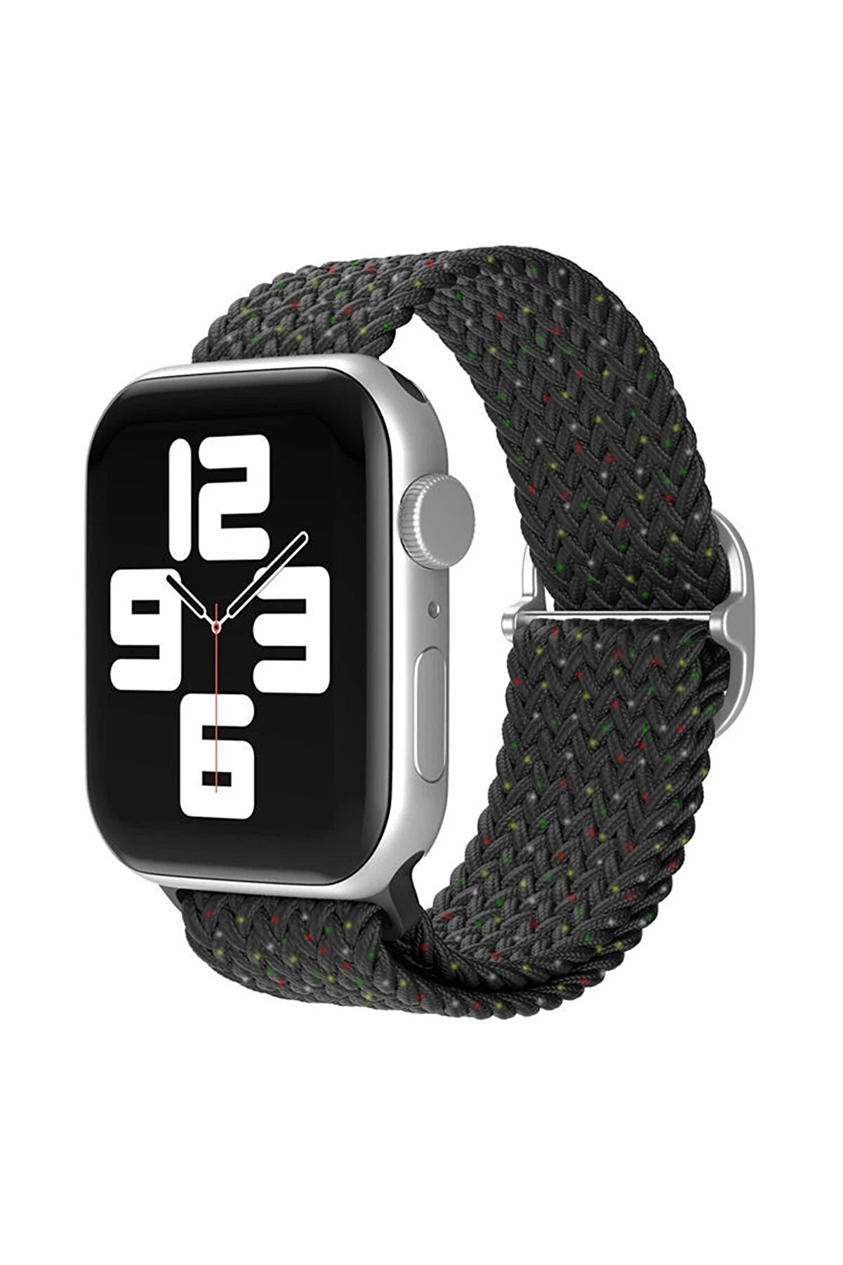 Toptan Bulurum Apple Watch 42mm Star Kordon - Benekli Siyah