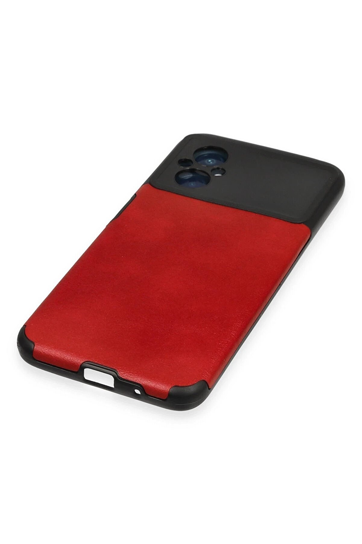 Xi̇aomi̇ Poco M5 Kılıf Loop Deri̇ Si̇li̇kon - Kırmızı - Dropx6936-4588
