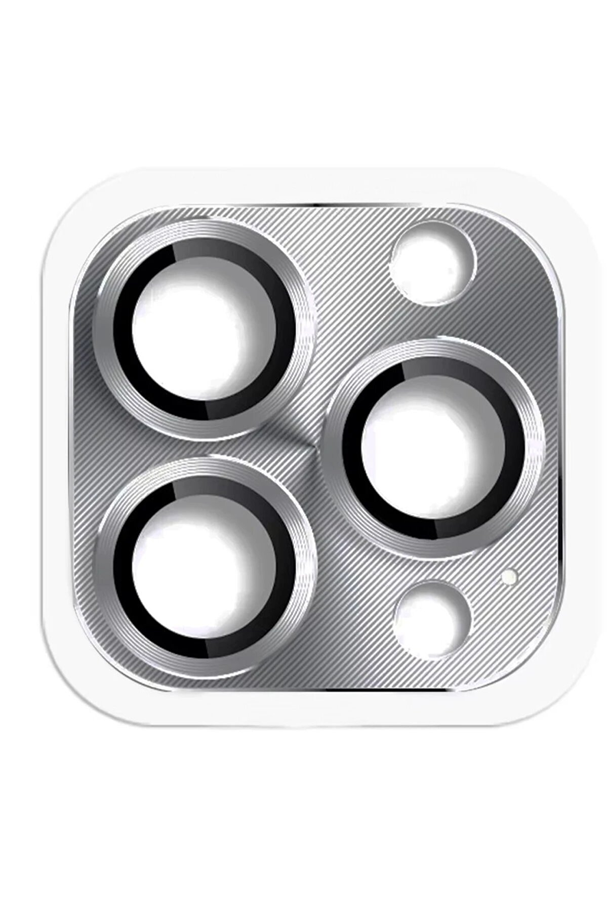 CepteToptan iPhone 16 Pro Max Pers Alüminyum Kamera Lens - Gri - DROPX8534-4031