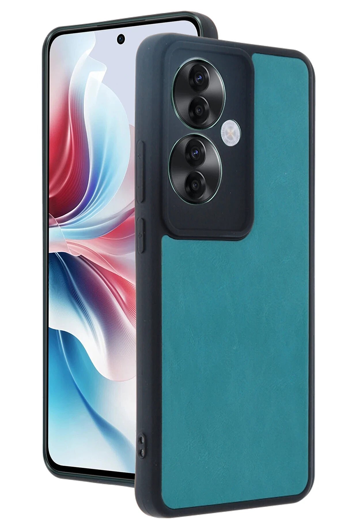 Oppo Reno 11F Kılıf Aras Deri̇ Kapak - A&ccedil;ık Yeşi̇l - Dropx4330-2863