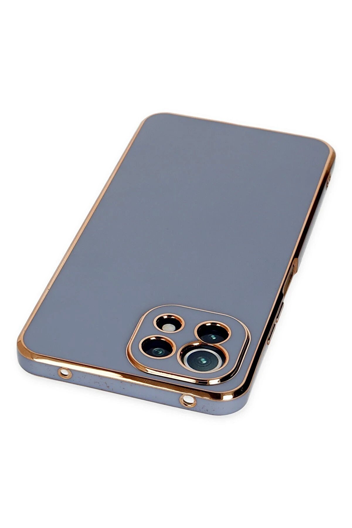 Xi̇aomi̇ Mi̇ 11 Li̇te Kılıf Volet Si̇li̇kon - Mavi̇ - Dropx9966-1647