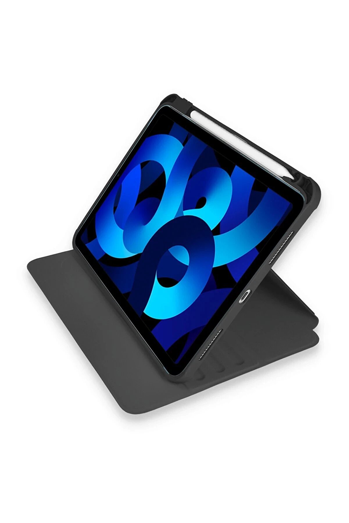 İpad 10.2 (7.Nesi̇l) Kılıf Starli̇ng 360 Kalemli̇kli̇ Tablet Kılıf - Si̇yah - Dropx2300-8139