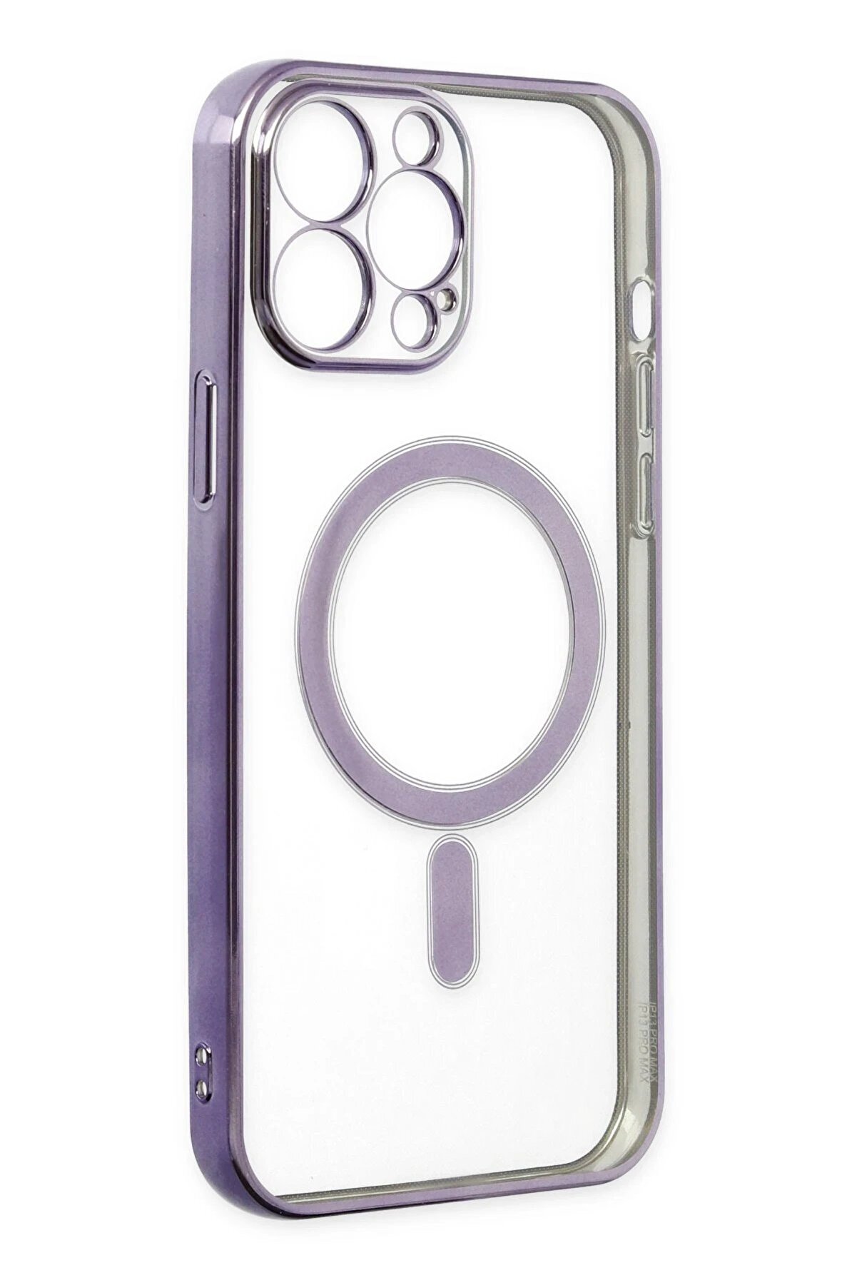 İphone 14 Pro Kılıf Magneti̇csafe Lazer Si̇li̇kon - Mor