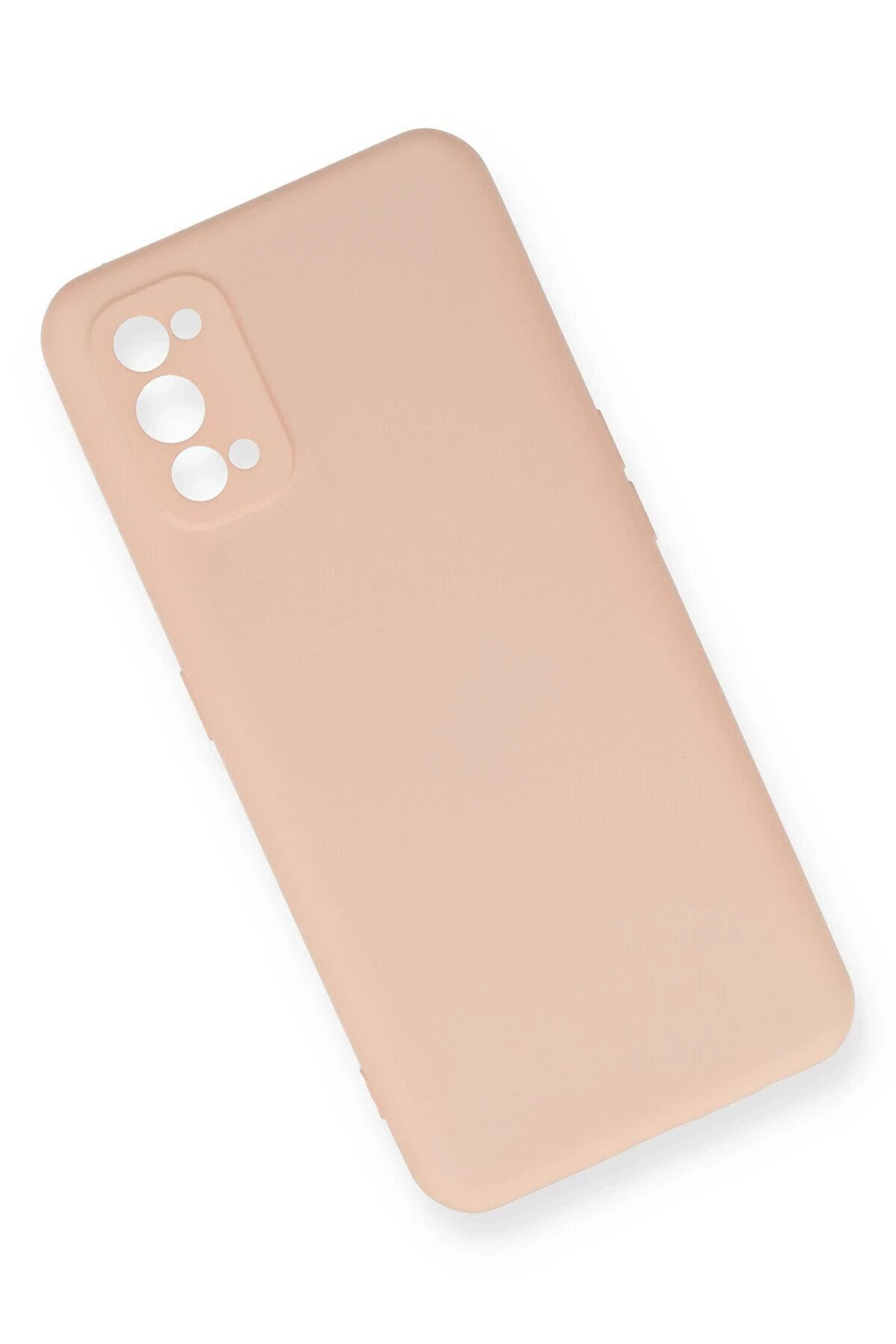 Realme 7 Pro Kılıf Nano İçi̇ Kadi̇fe Si̇li̇kon - Pudra - Dropx4033-8854