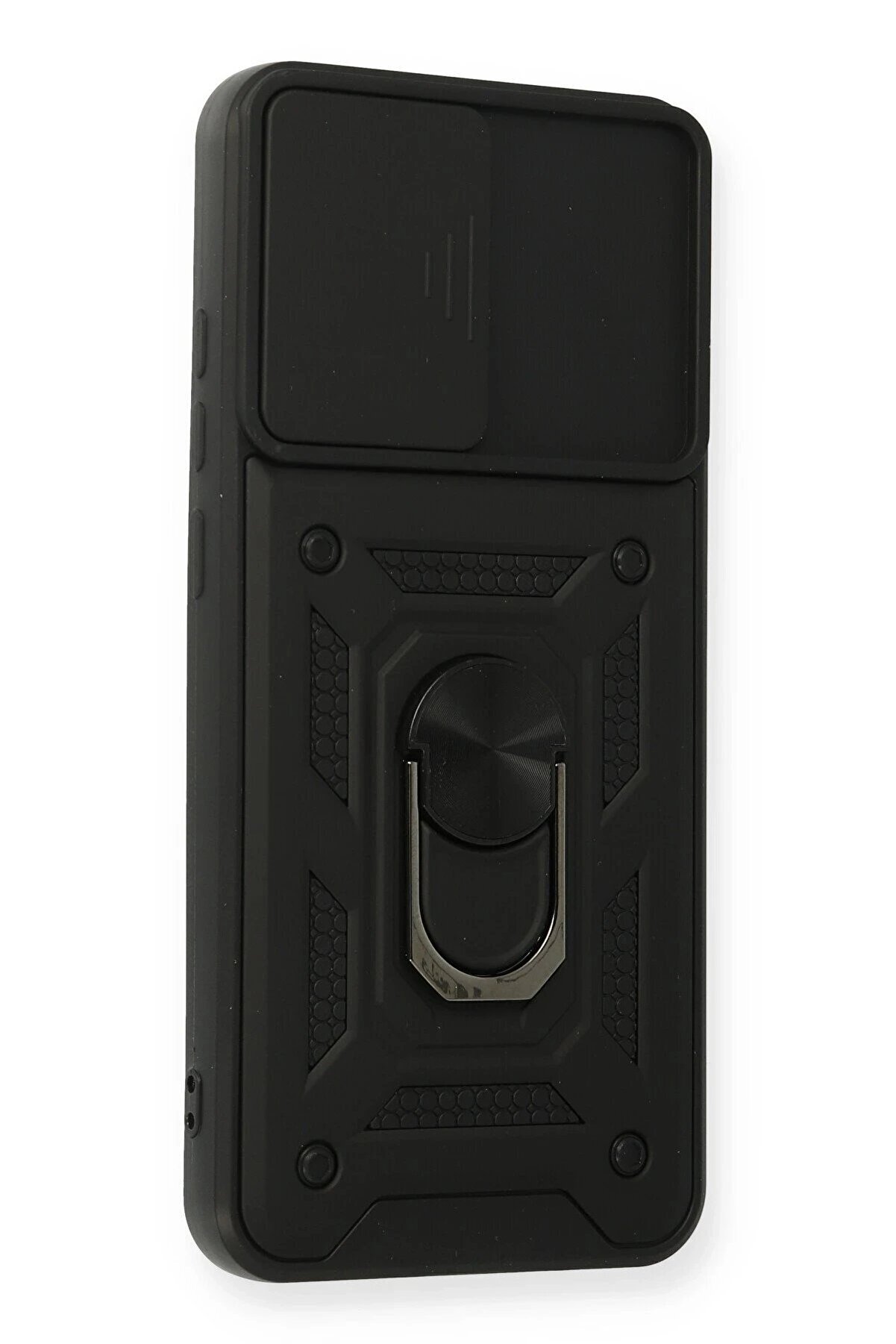 Samsung Galaxy A03S Kılıf Pars Lens Yüzüklü Si̇li̇kon - Si̇yah - Dropx6072-5897