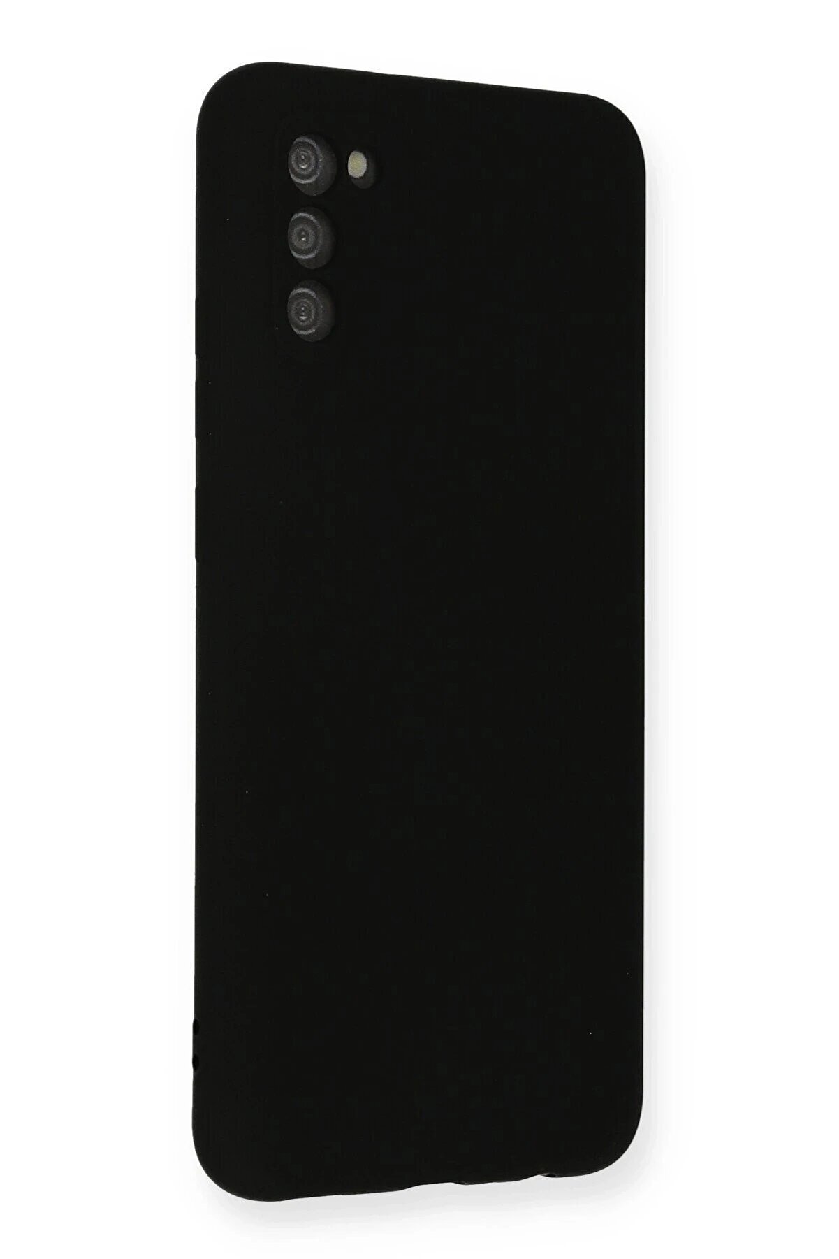 Samsung Galaxy A03S Kılıf Nano İçi̇ Kadi̇fe Si̇li̇kon - Si̇yah - Dropx8283-9332