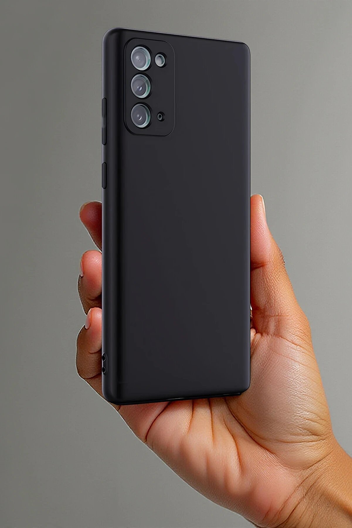 Samsung Galaxy Note 20 Kılıf Fi̇rst Si̇li̇kon - Mürdüm - Dropx3823-4975